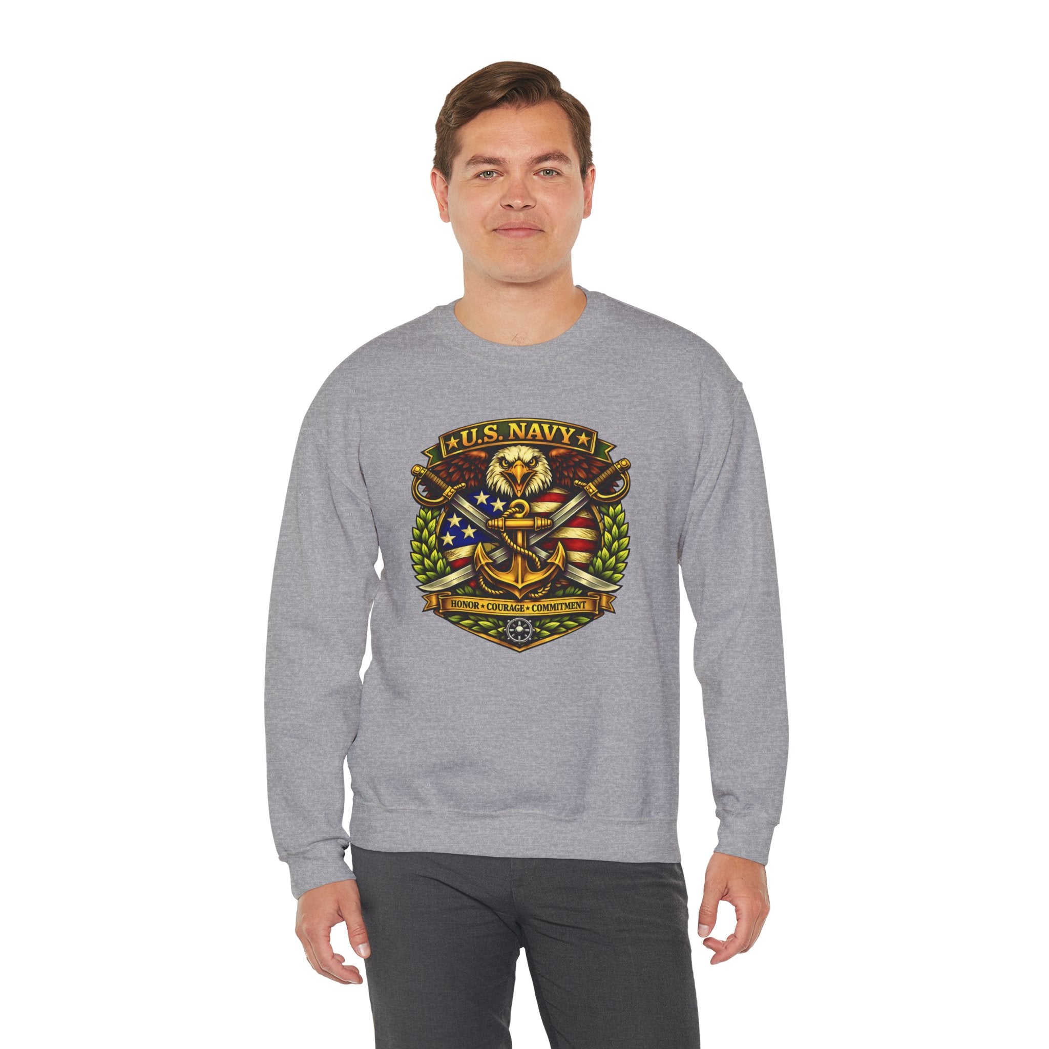 U.S. Navy Honor, Courage, Commitment Crewneck Sweatshirt
