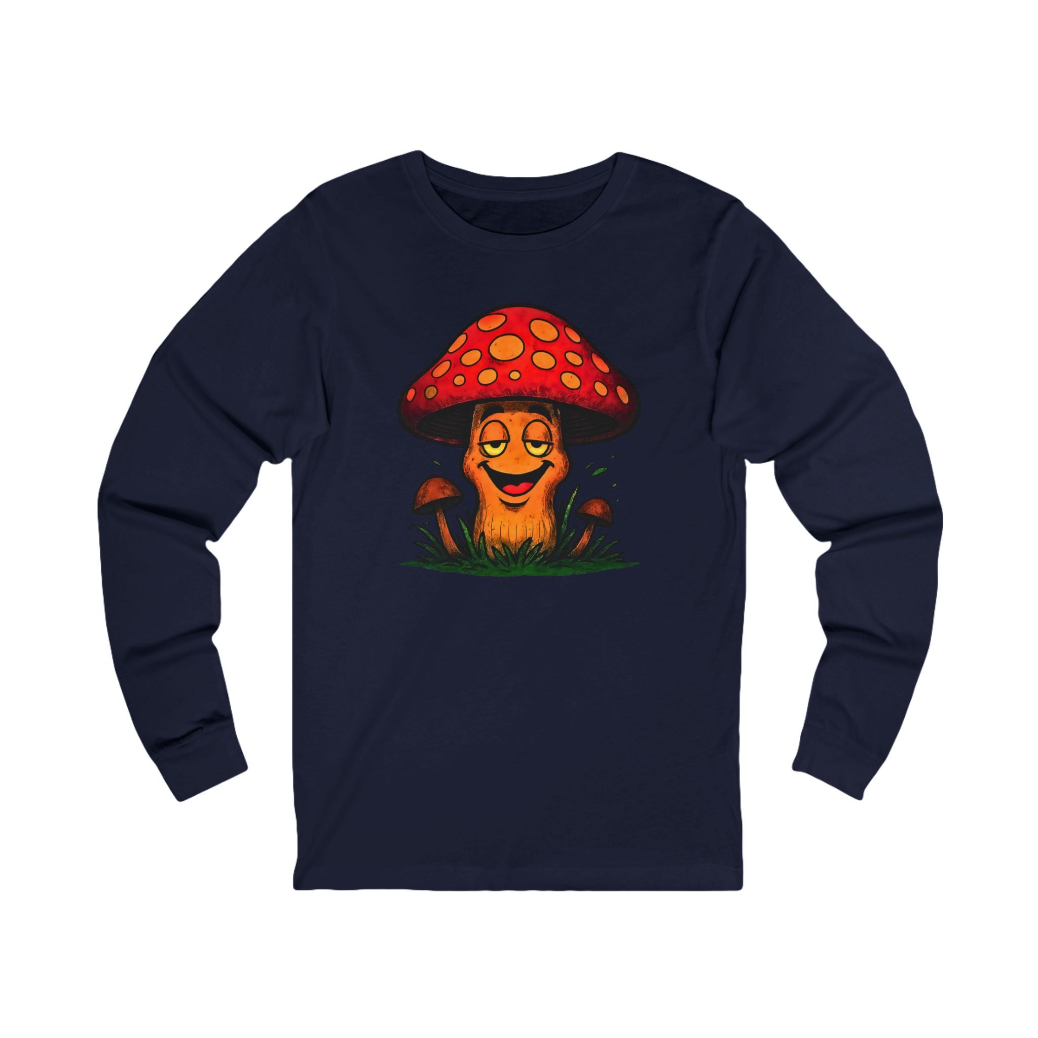 Happy Mushroom Long Sleeve Tee