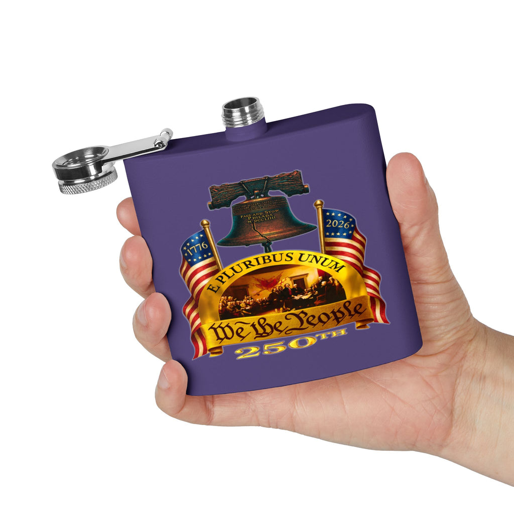 "We the People" Stainless Steel 6oz Flask