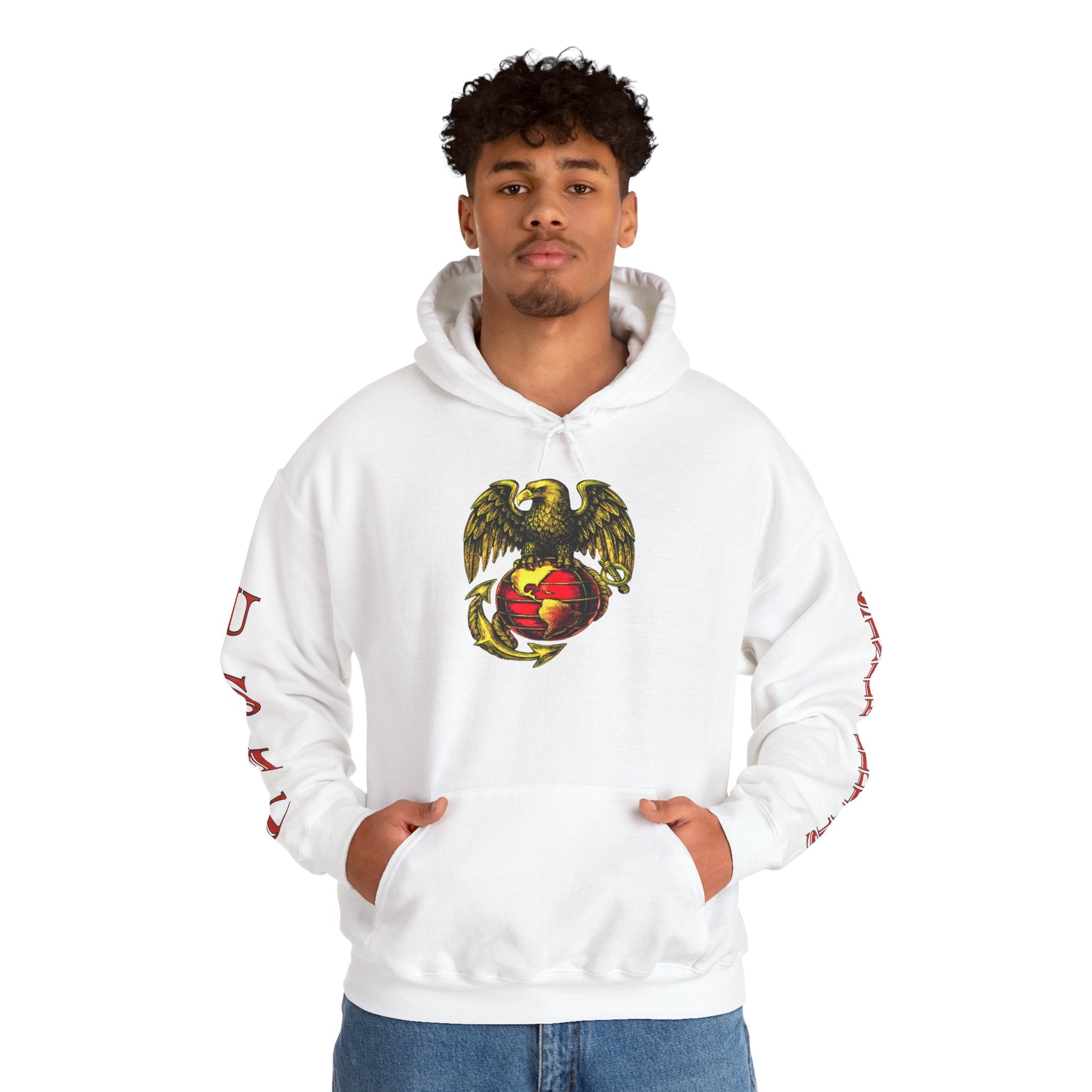 USMC Eagle Globe & Anchor Pullover Hoodie