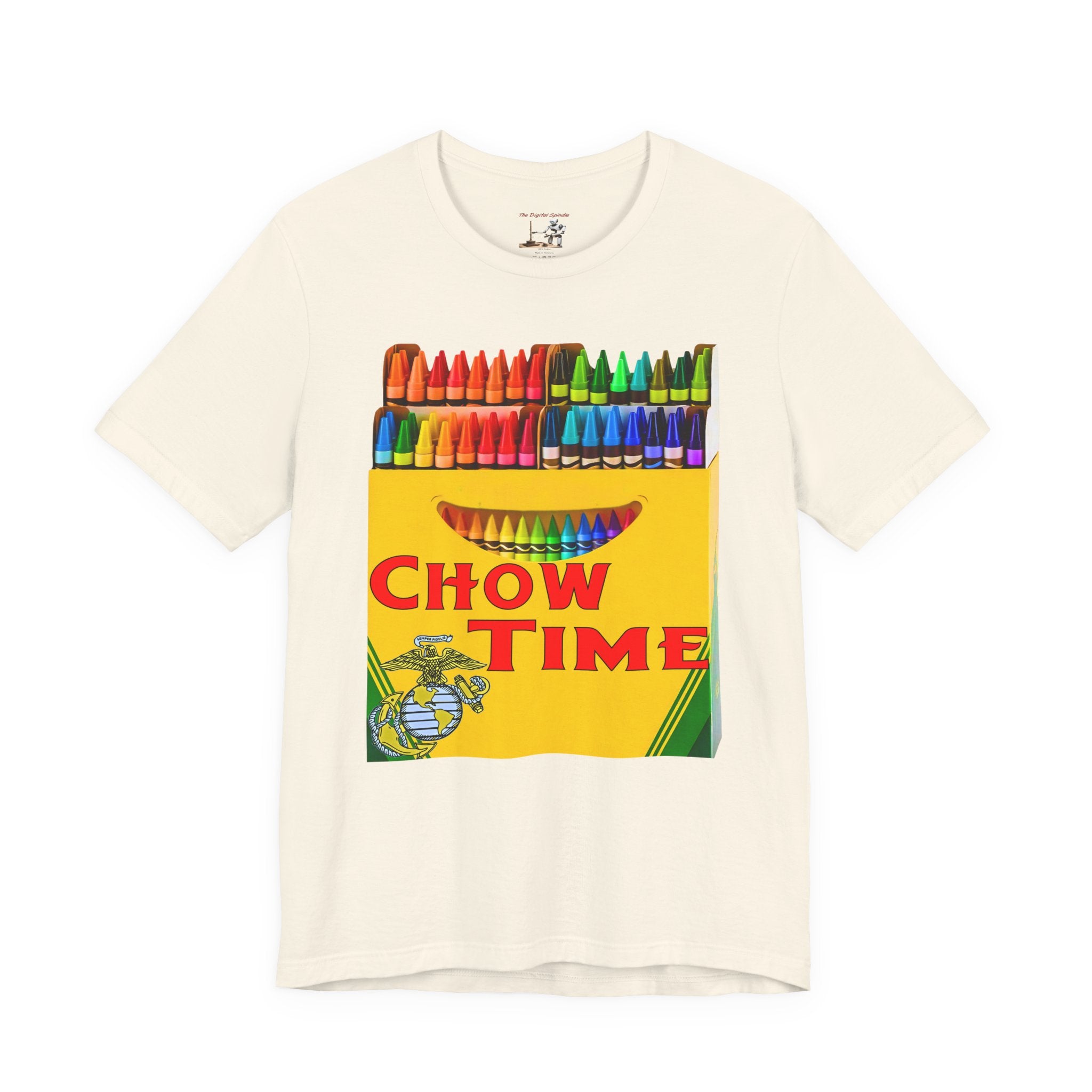 Chow Time Crayon Box T‑Shirt — Colorful Retro Kids’ Art Tee