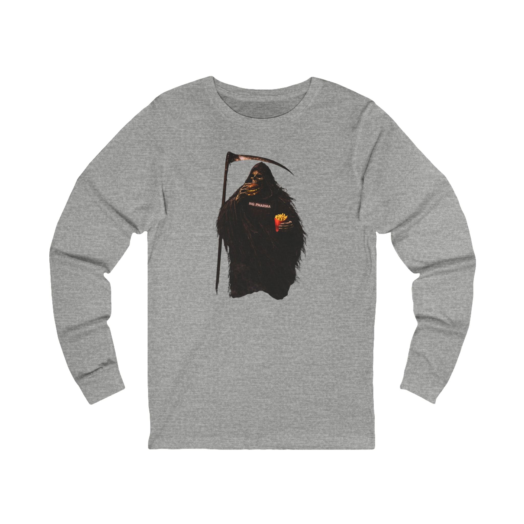 Big Pharma Reaper Eating Lunch Long Sleeve Tee