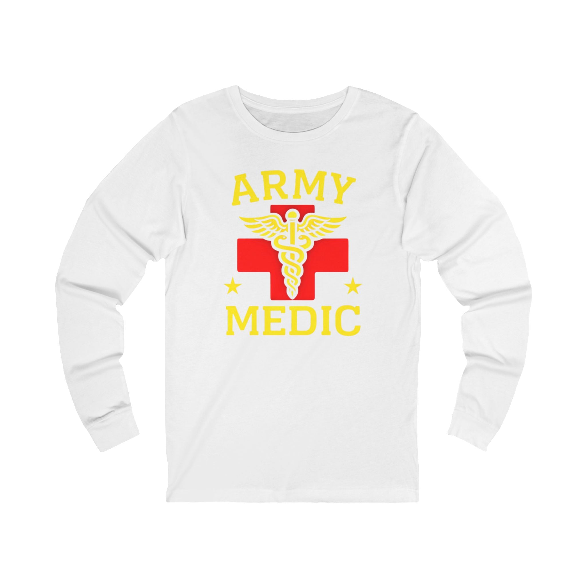 Army Medic Long Sleeve Tee — Military Medical Caduceus Shirt
