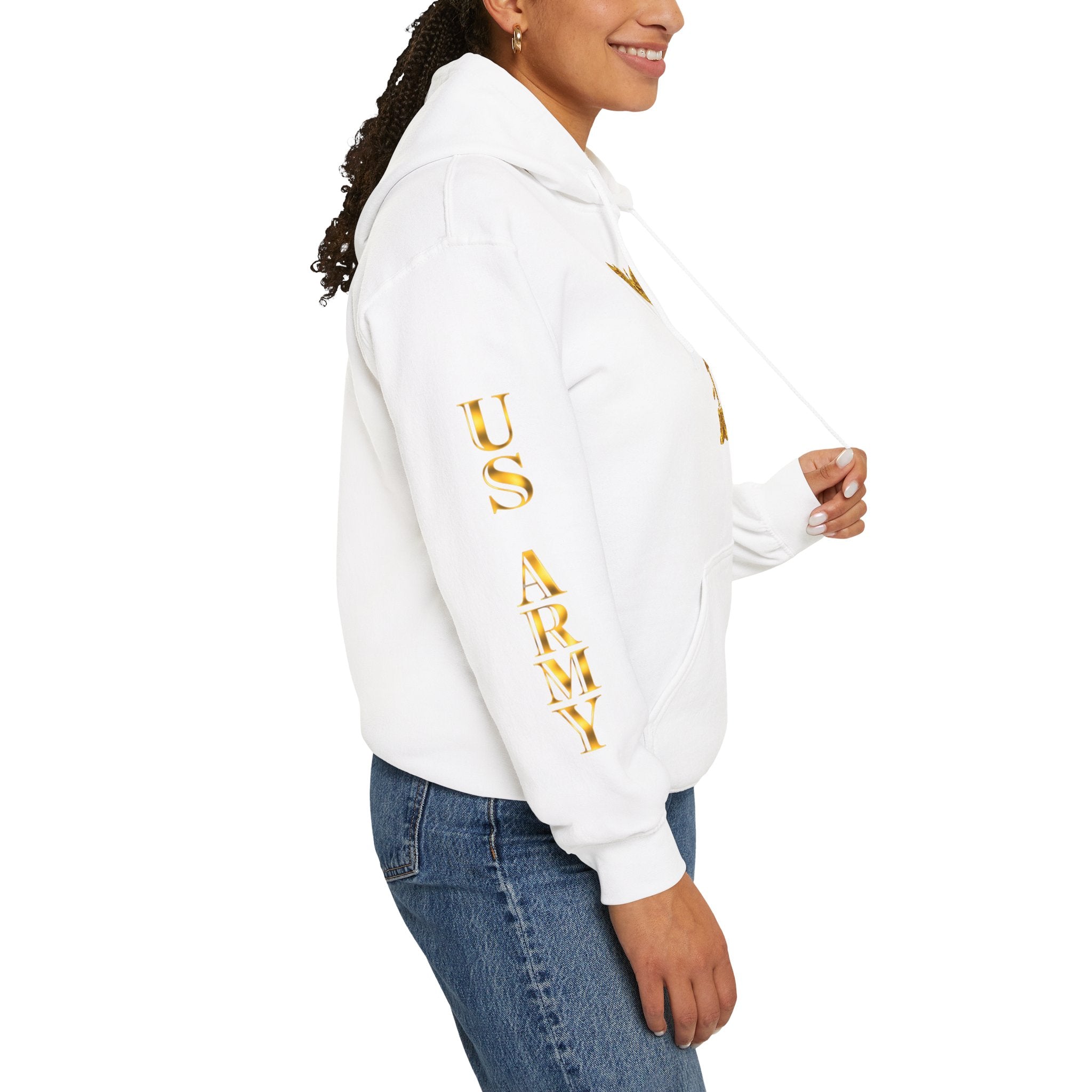 US Army Veteran Crest Hoodie — Military Emblem Sweatshirt