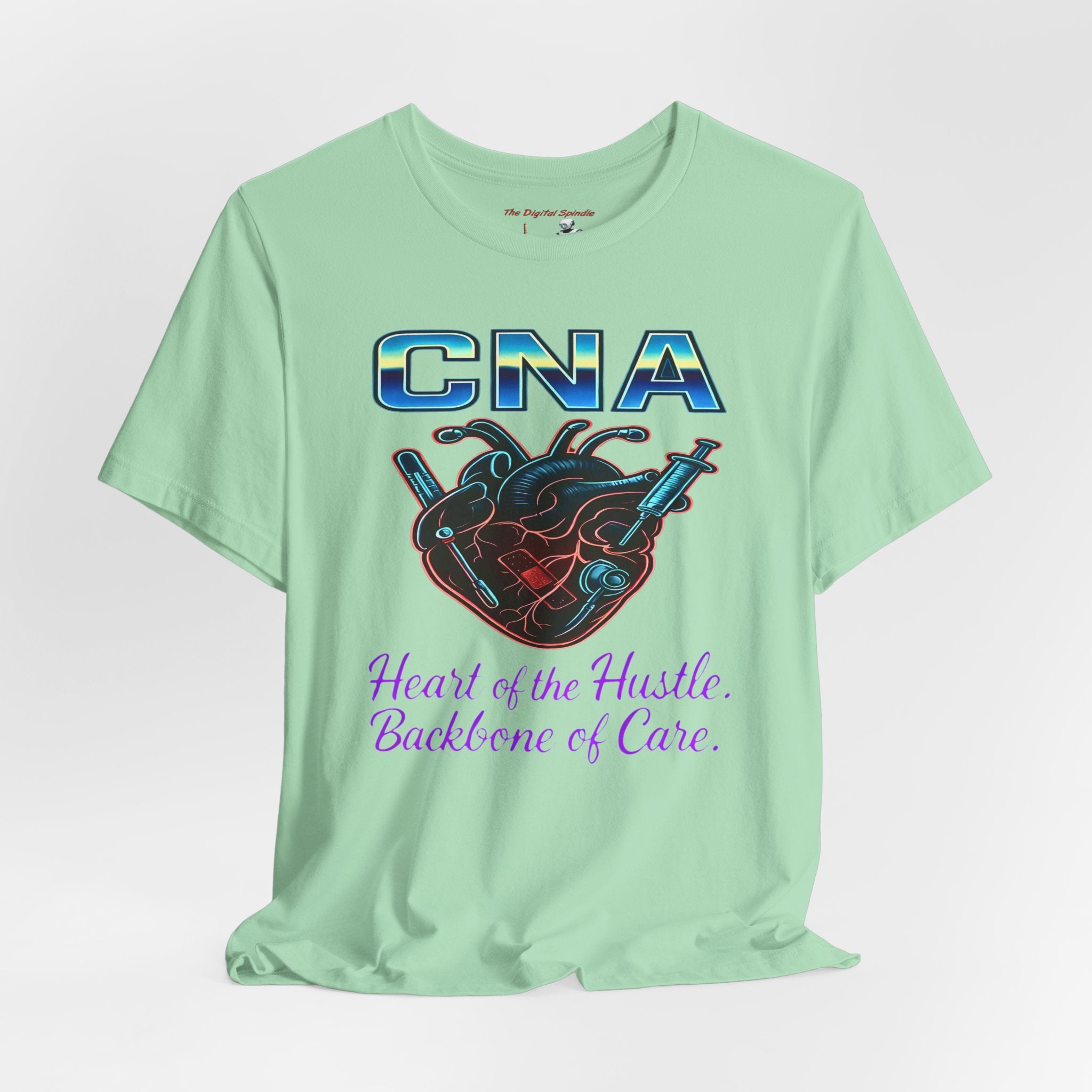 CNA T‑Shirt — "Heart of the Hustle, Backbone of Care" Graphic Tee