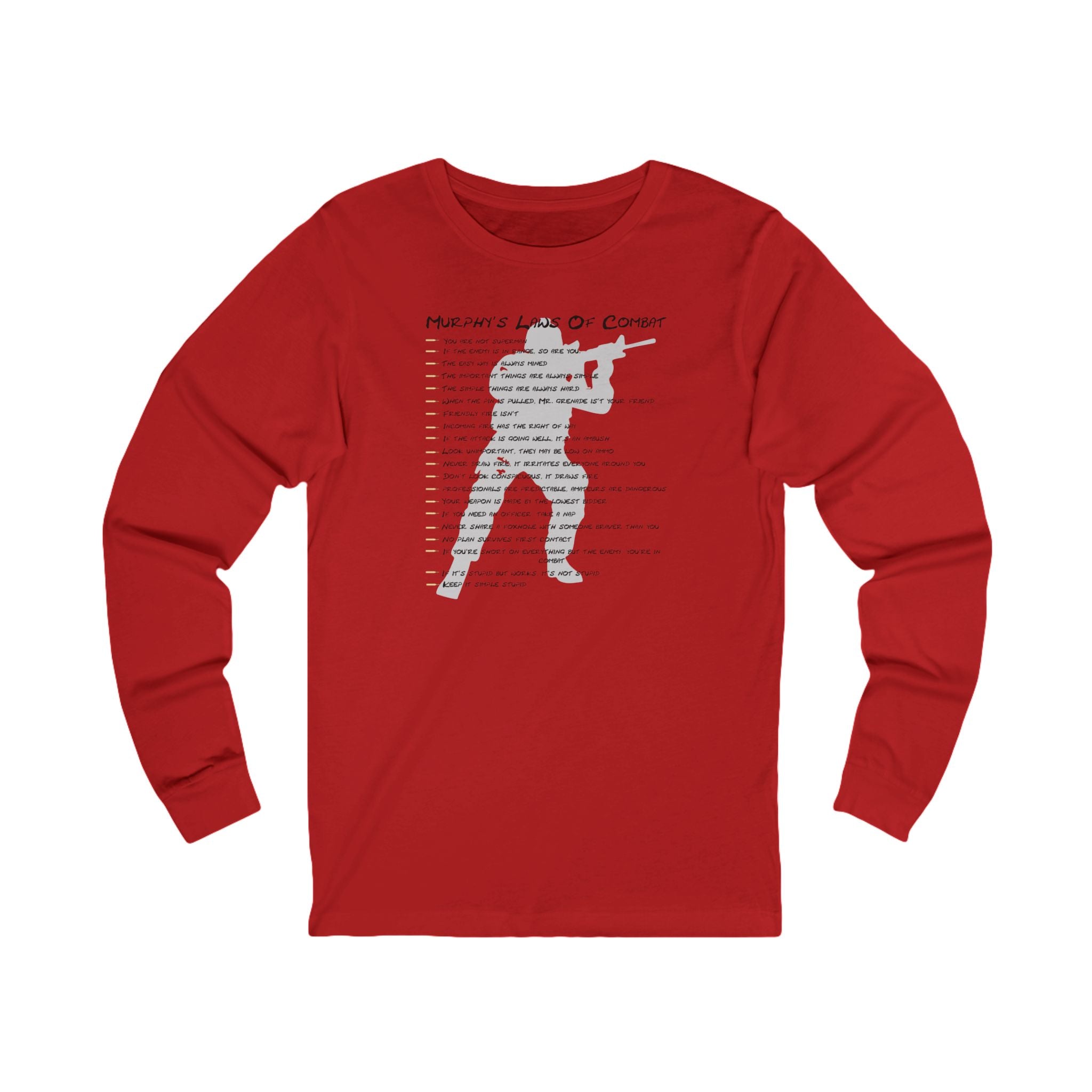 “Murphy’s Laws of Combat” Long Sleeve Tee