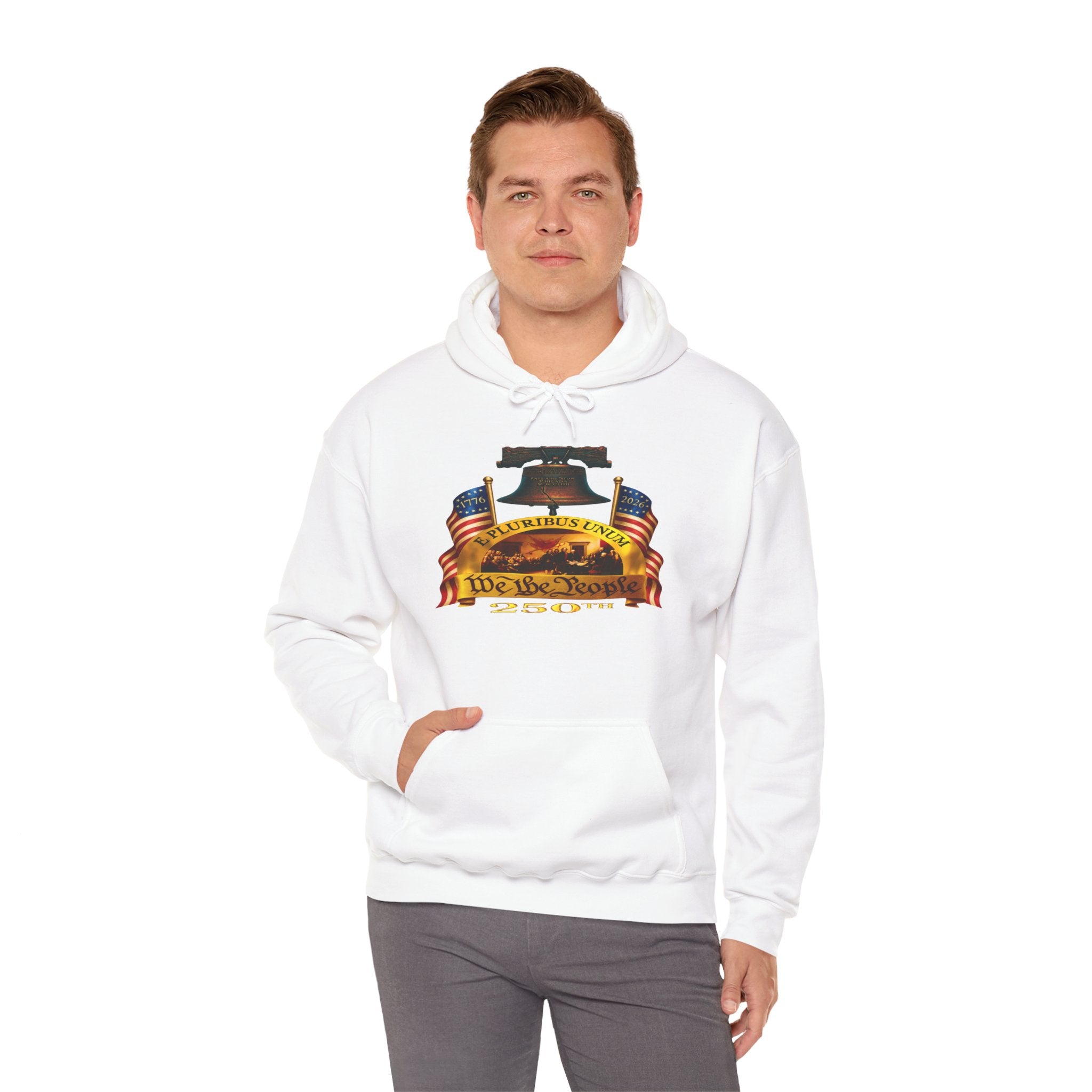 We The People Liberty Bell Hoodie – Patriotic American Flag Sweatshirt