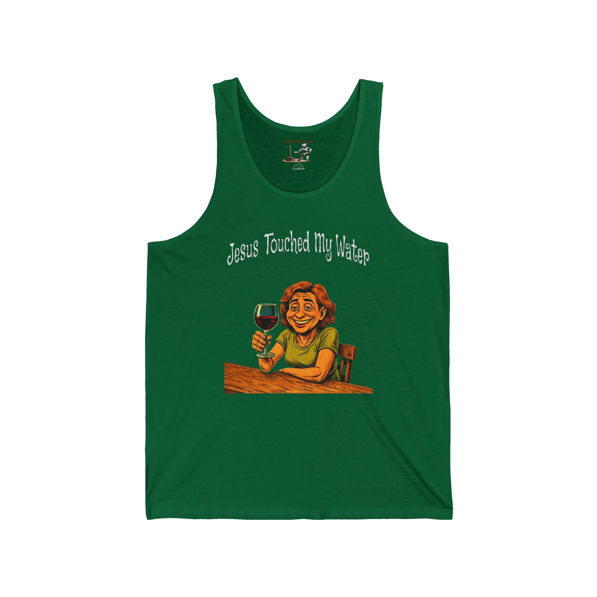 Jesus Touched My Water Tank Top — Funny Christian Wine Lover Tank