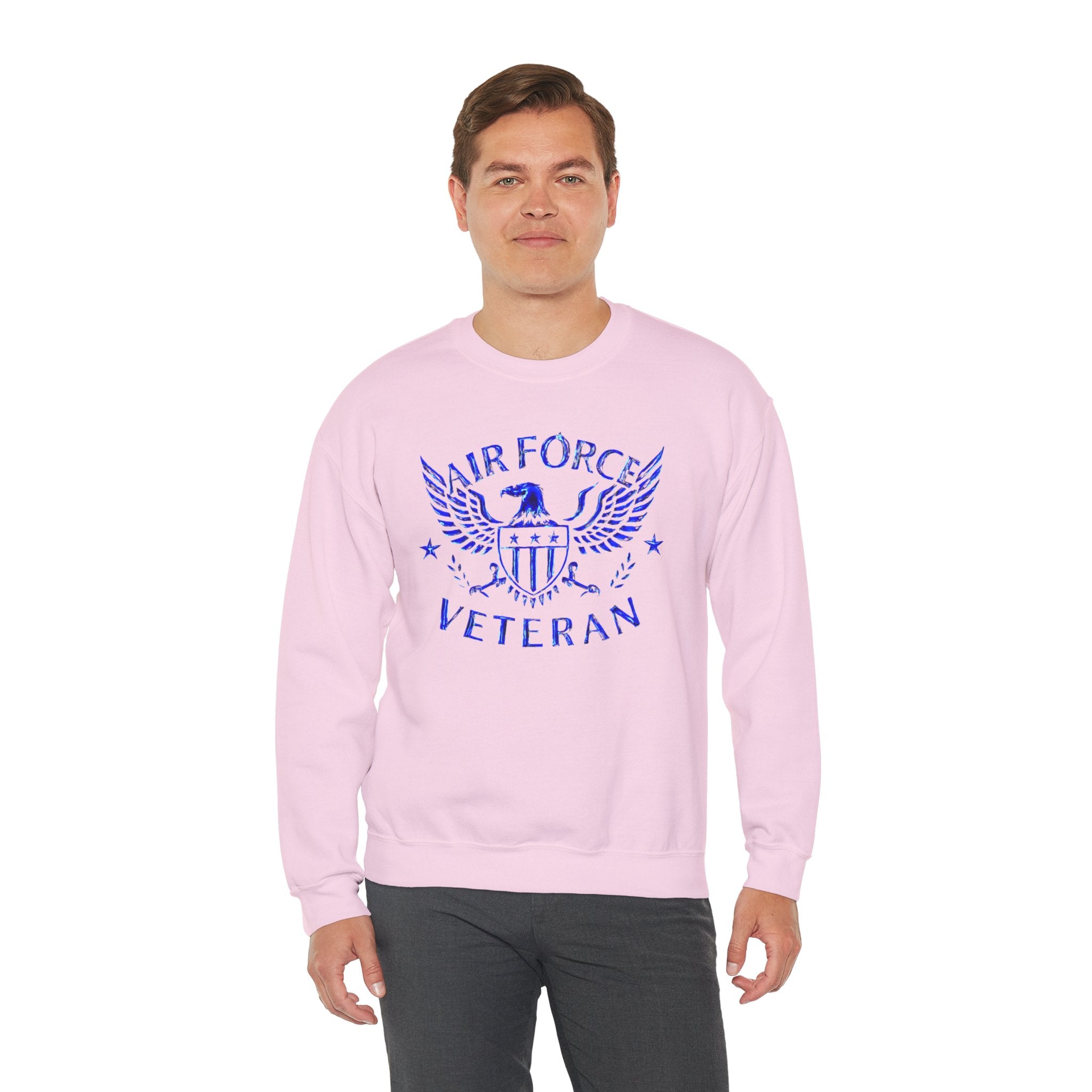 Air Force Veteran Crewneck Sweatshirt — Eagle Emblem Military Pride