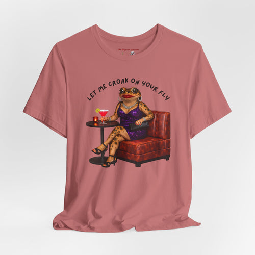 "Let Me Croak On Your Fly" Vintage Cocktail Graphic Tee