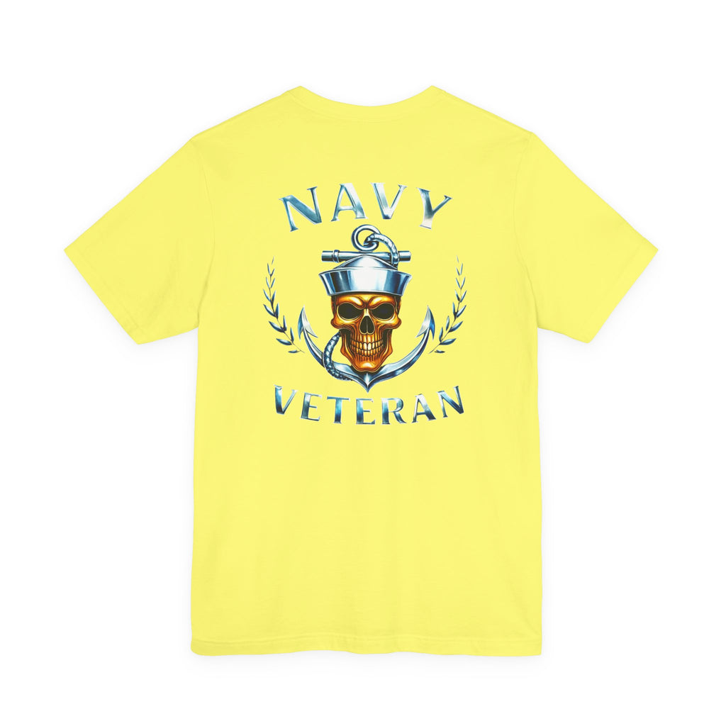 Navy Veteran Skull Anchor T‑Shirt