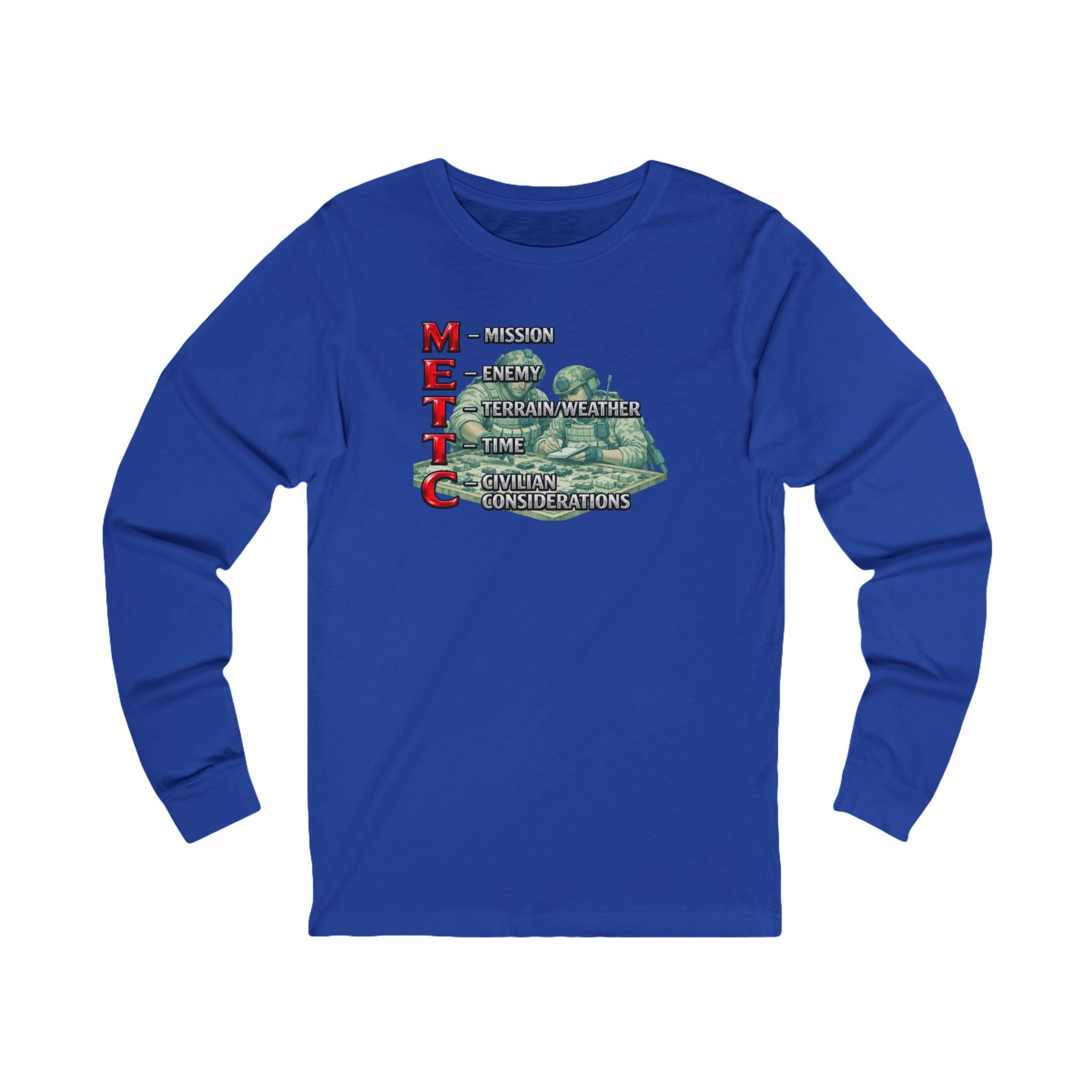 METTC Acronym Long Sleeve Tee — Tactical Training Graphic