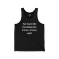 Funny Graphic Tank – "The Dildo of Consequences Rarely Arrives Lubed" Statement Tank Top
