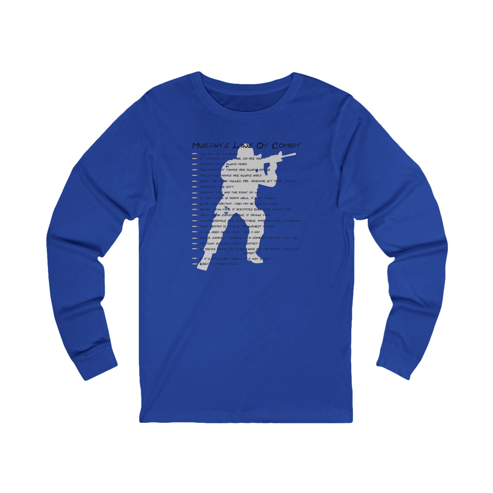 “Murphy’s Laws of Combat” Long Sleeve Tee
