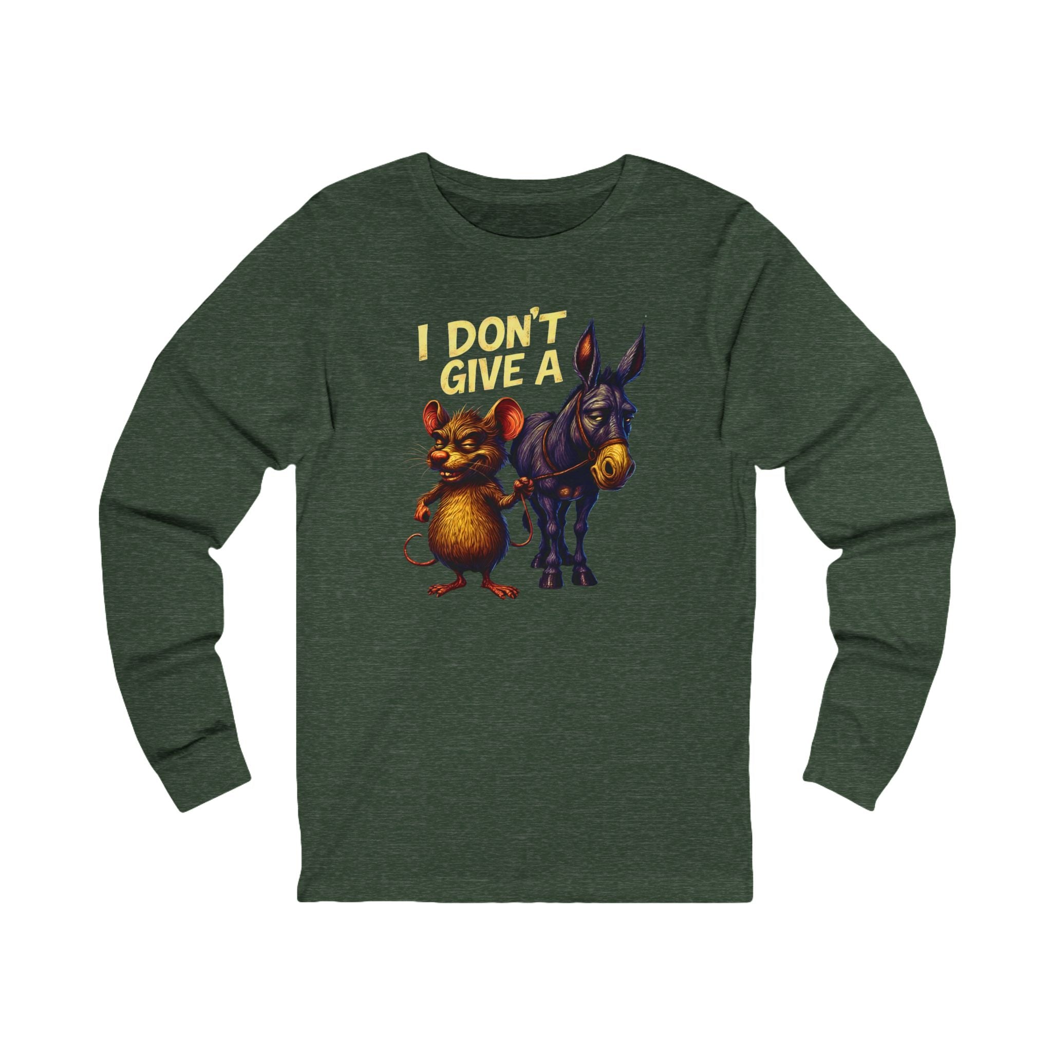 Funny Rat and Donkey Long Sleeve Tee
