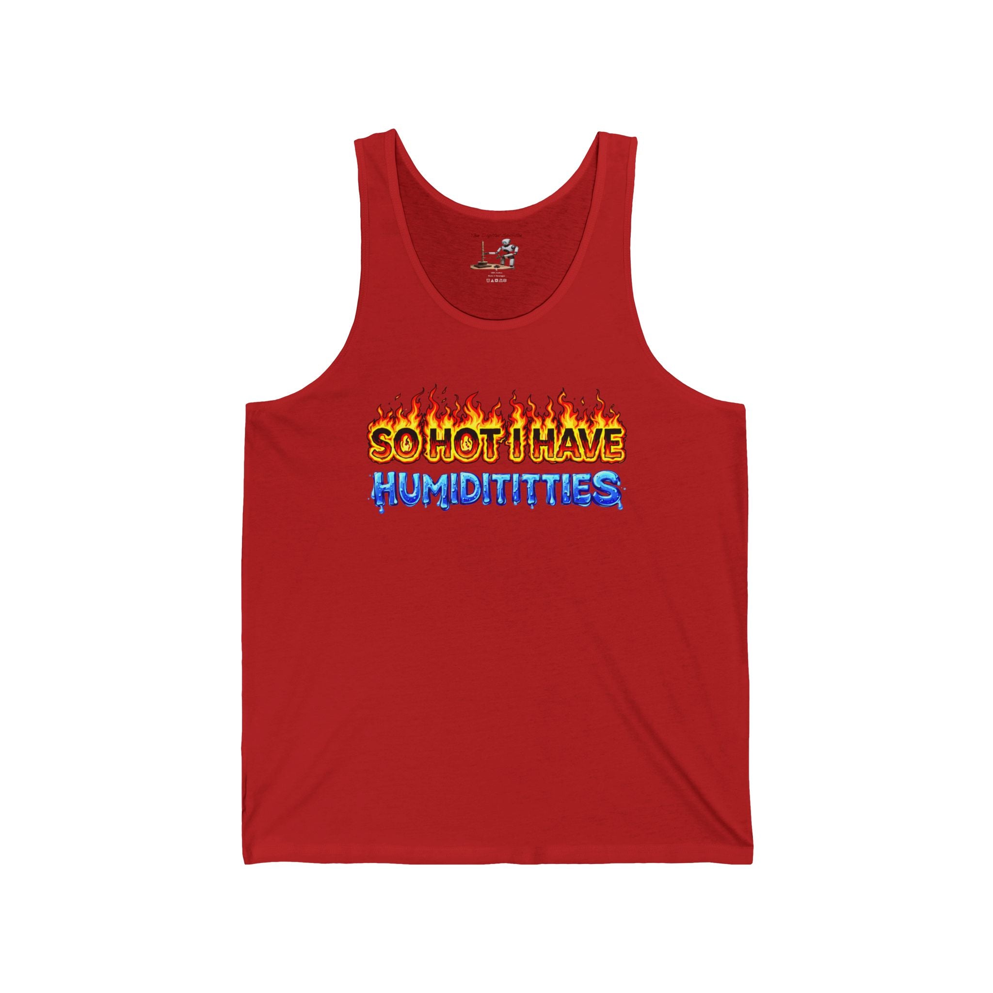 Tank Top - "So Hot I Have Humiditties" Retro Flame & Ice Graphic