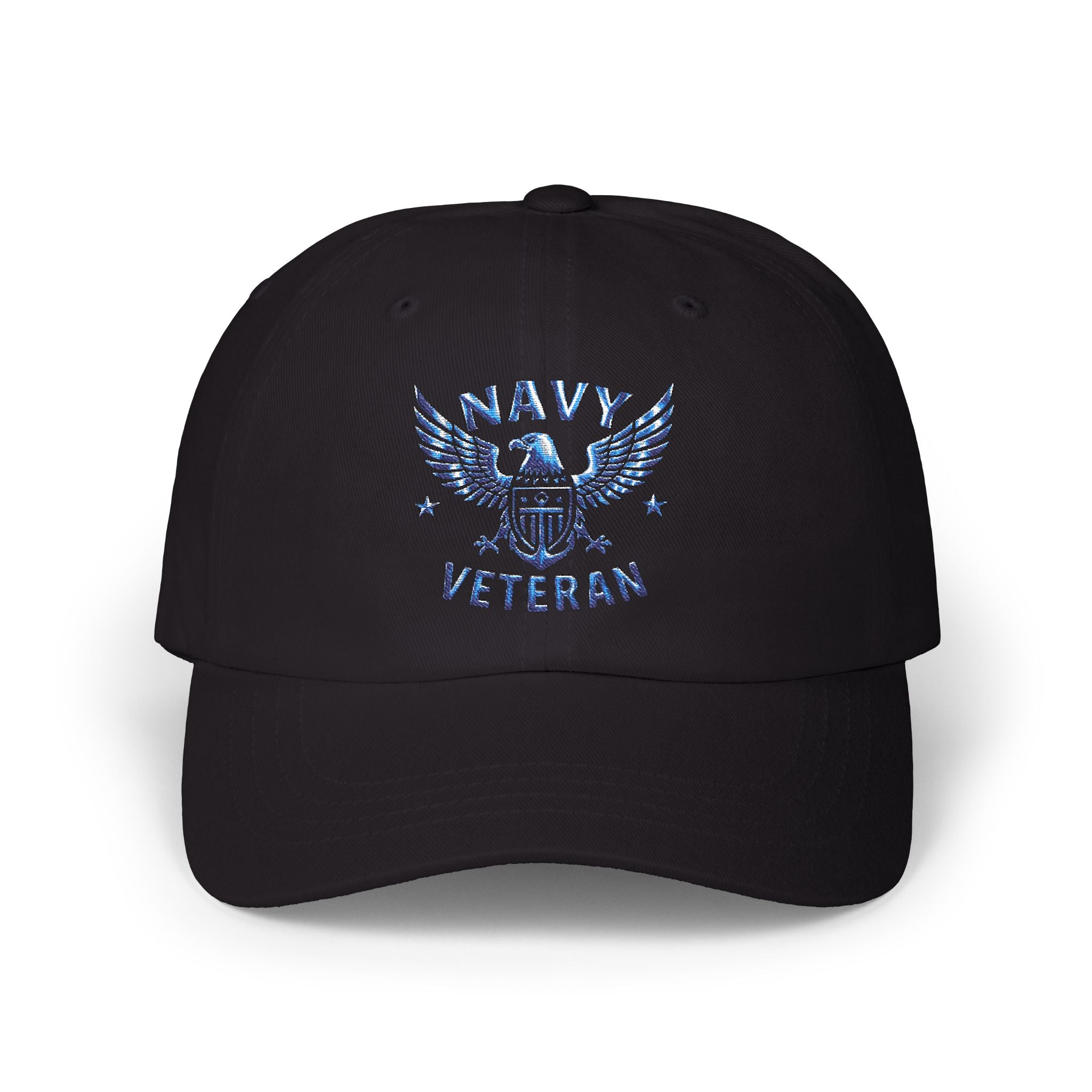 Navy Veteran Dad Hat – Embroidered Eagle & Flag Baseball Cap