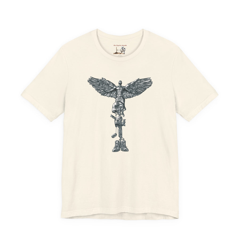 Fallen Soldier Rising Angel T-Shirt — Patriotic Military Veteran Tee