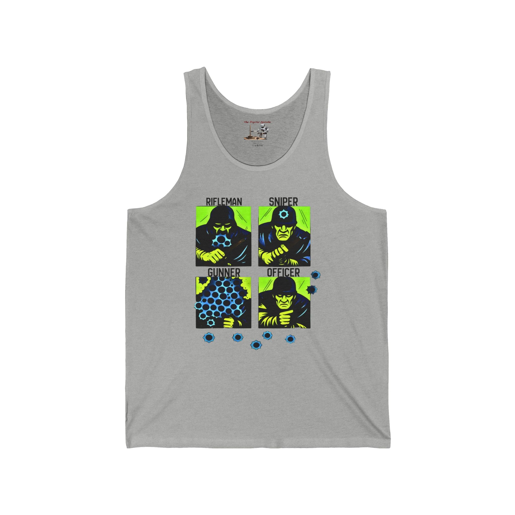 Shooting Range Crew Tank — Rifleman, Sniper, Gunner, Officer Graphic Tank Top