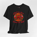 Fire Dept T‑Shirt – "Find 'em Hot, Leave 'em Wet" Firefighter Tee