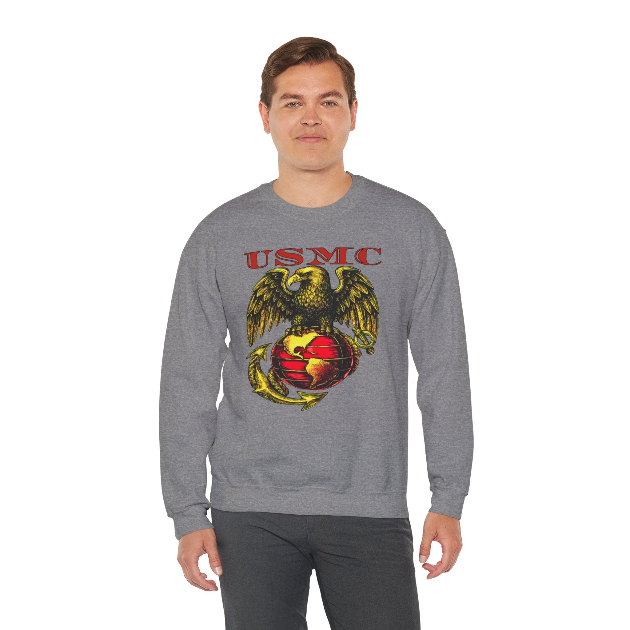 USMC Eagle Globe & Anchor Crewneck Sweatshirt