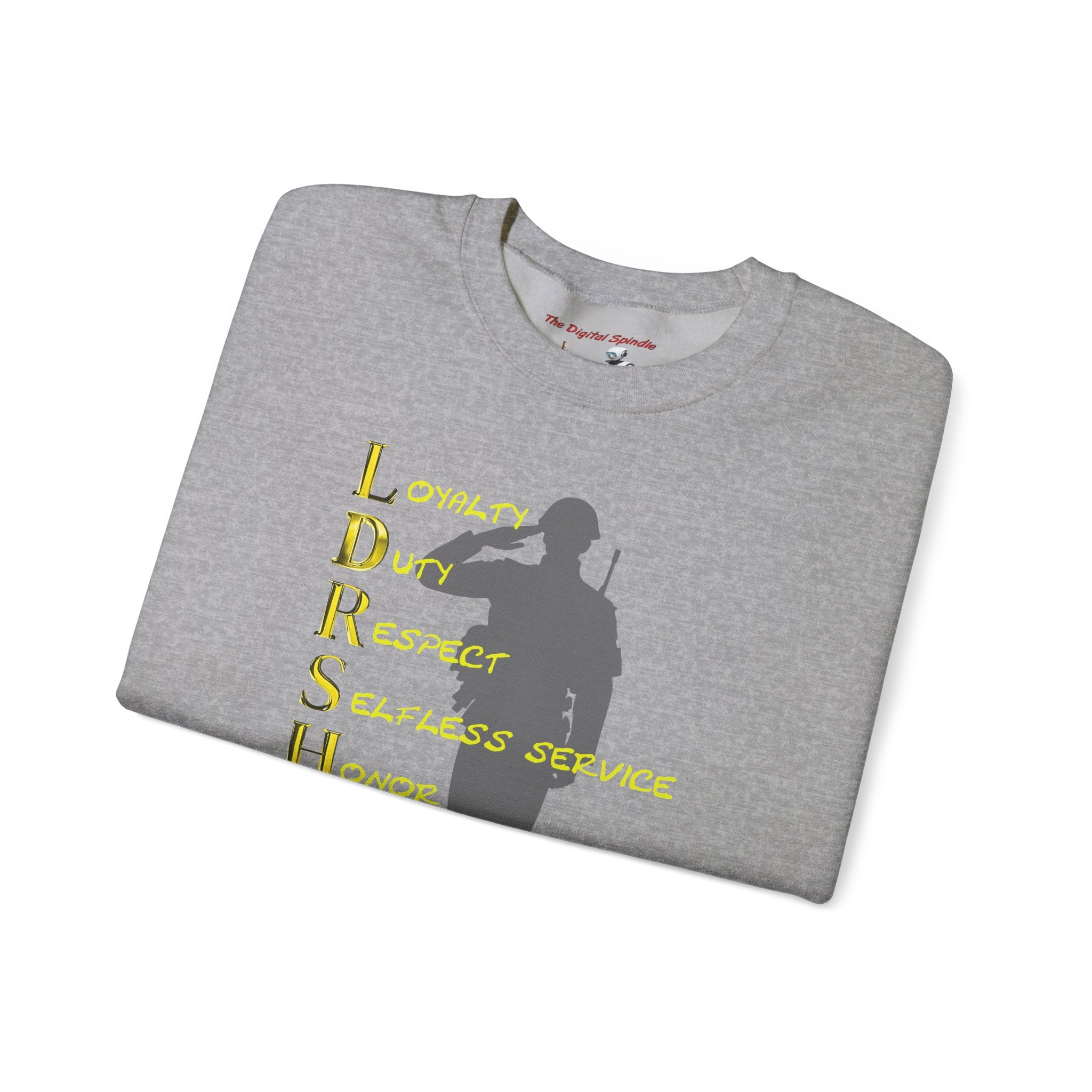 Leadership Military Salute Crewneck Sweatshirt — LDRSHIP Values Design
