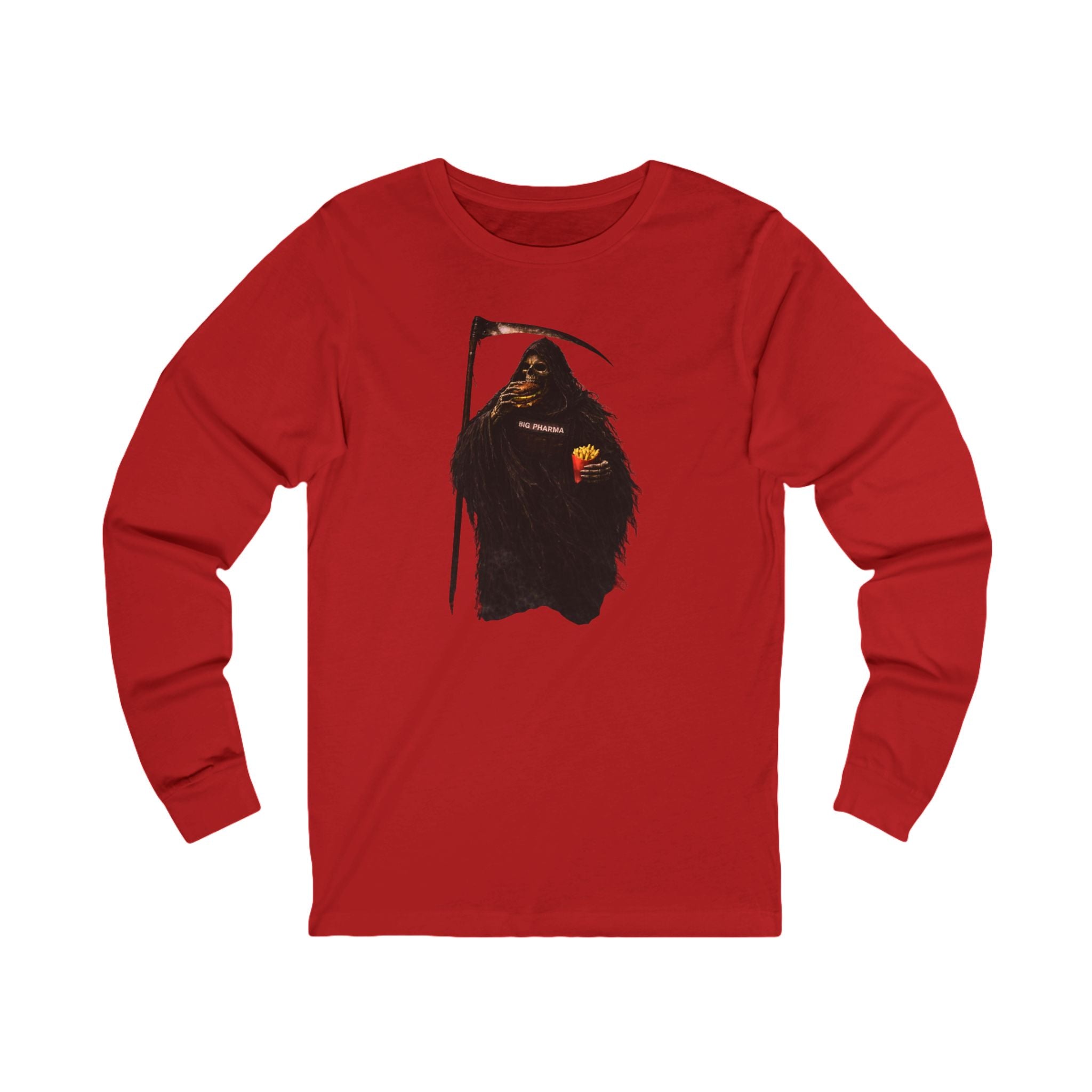 Big Pharma Reaper Eating Lunch Long Sleeve Tee