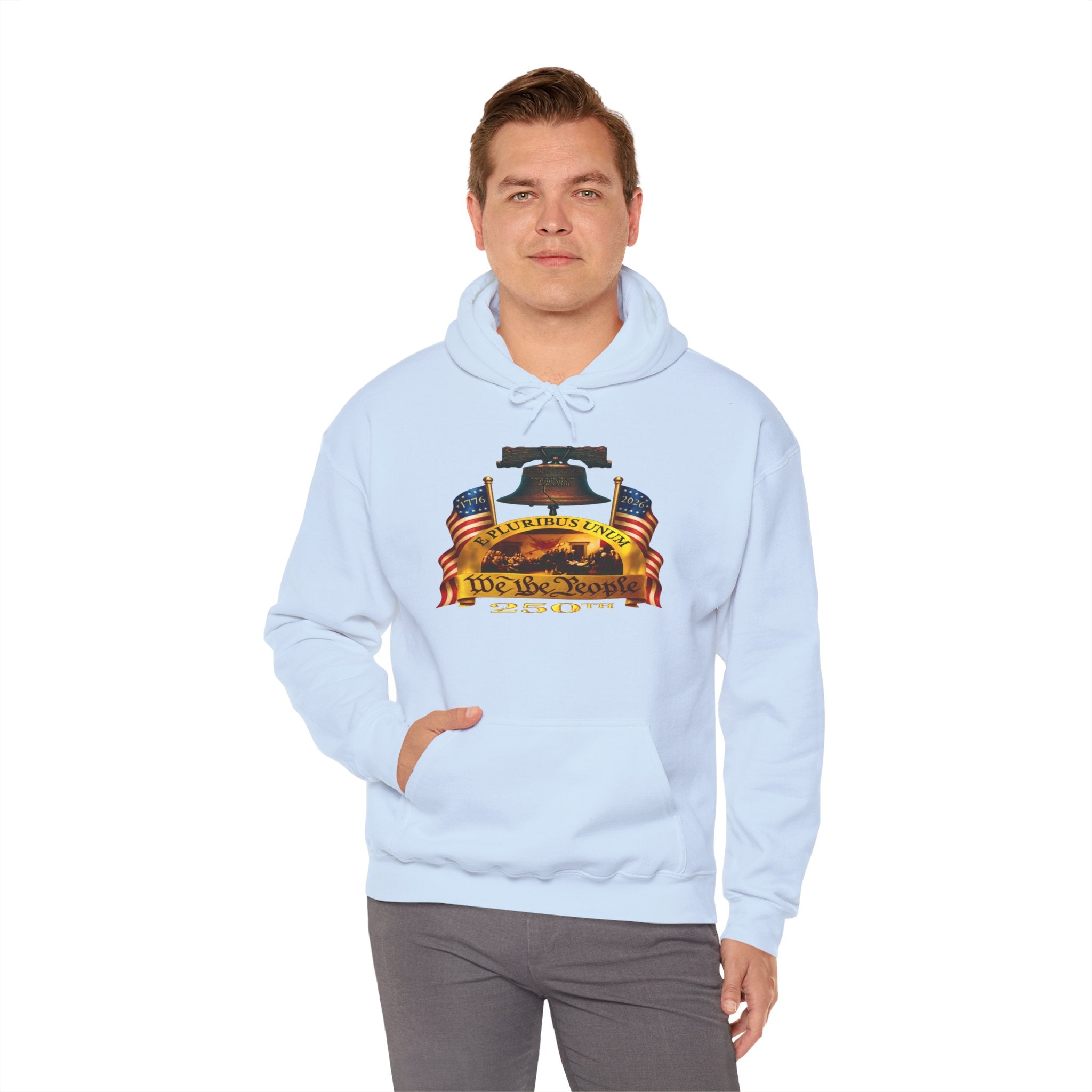 We The People Liberty Bell Hoodie – Patriotic American Flag Sweatshirt