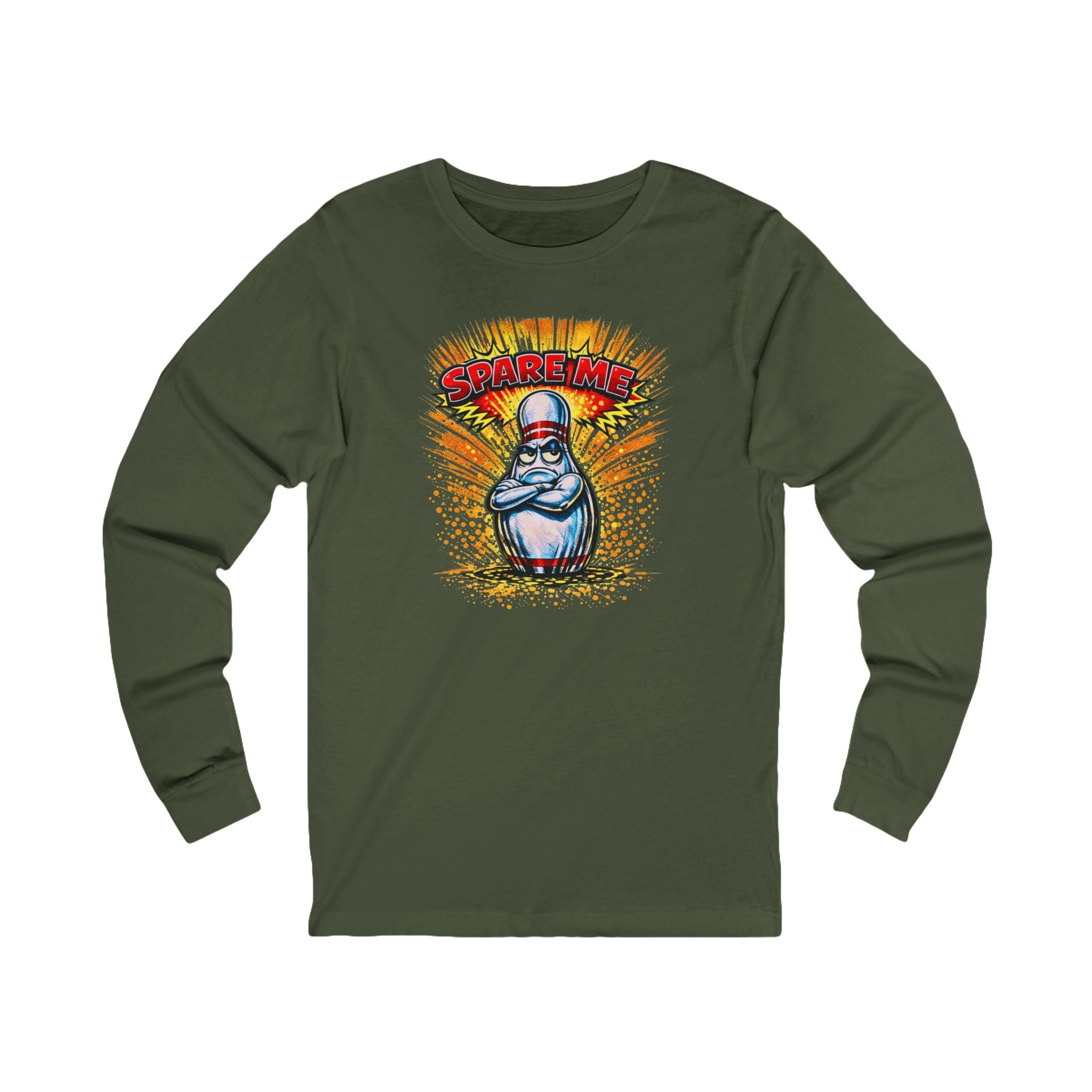 Spare Me Bowling Pin Long Sleeve Tee
