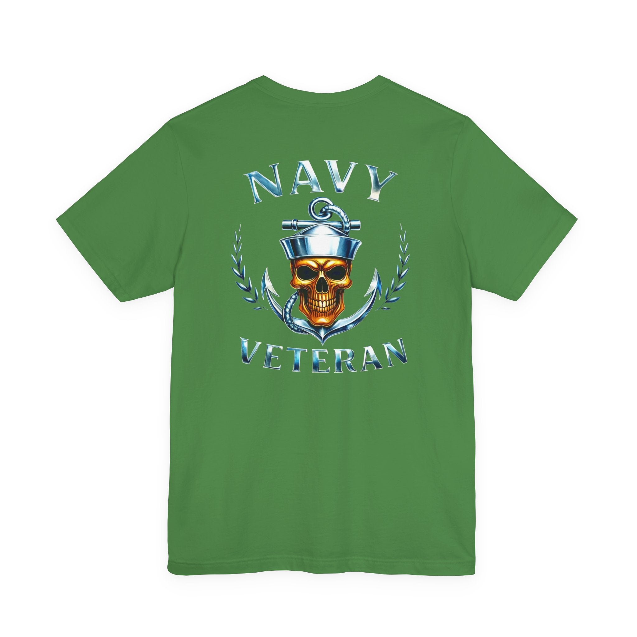 Navy Veteran T-Shirt — Anchor & Skull Military Tribute Tee