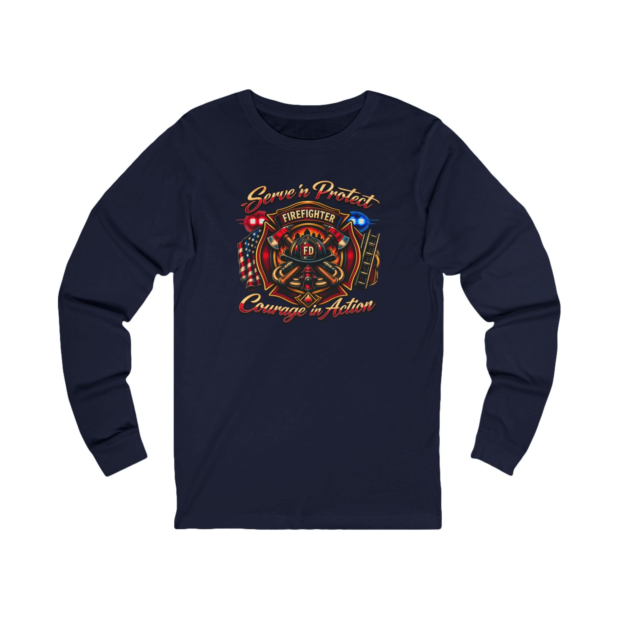 Firefighter Courage & Honor Long Sleeve Tee