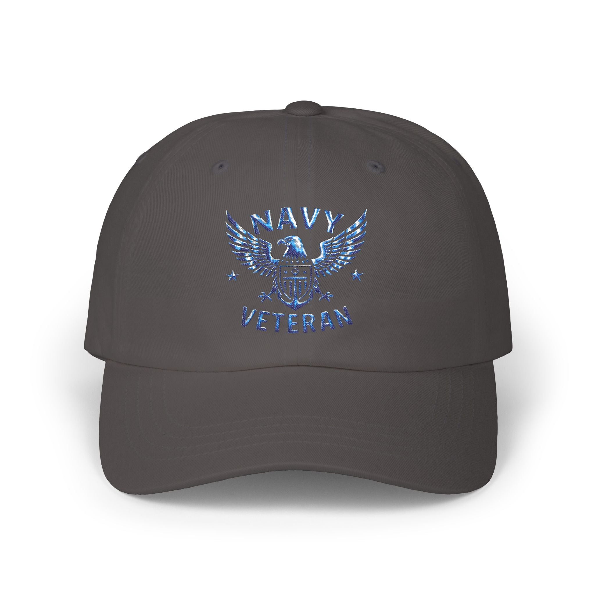 Navy Veteran Dad Hat – Embroidered Eagle & Flag Baseball Cap