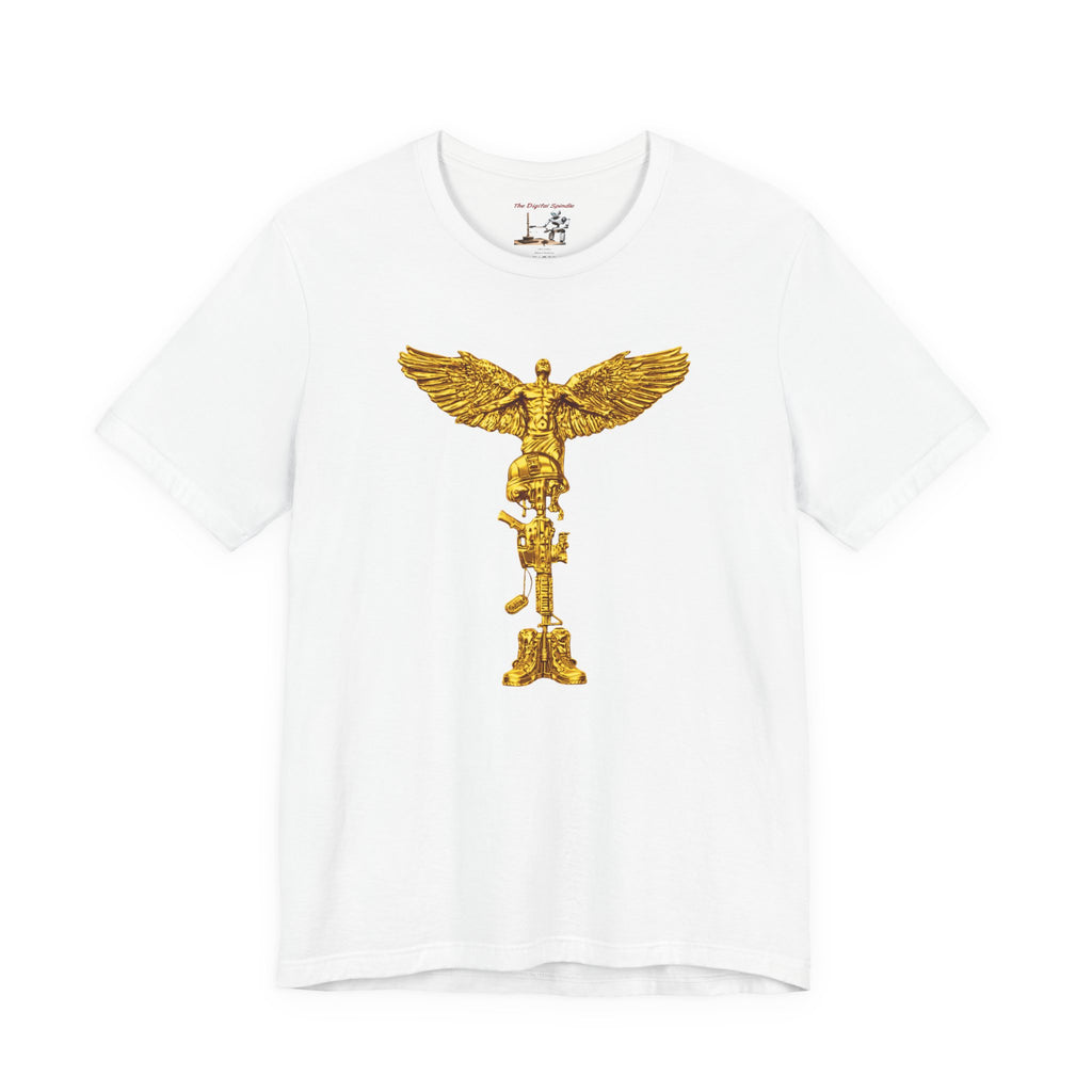 Fallen Soldier Rising Angel T-Shirt — Patriotic Military Veteran Tee