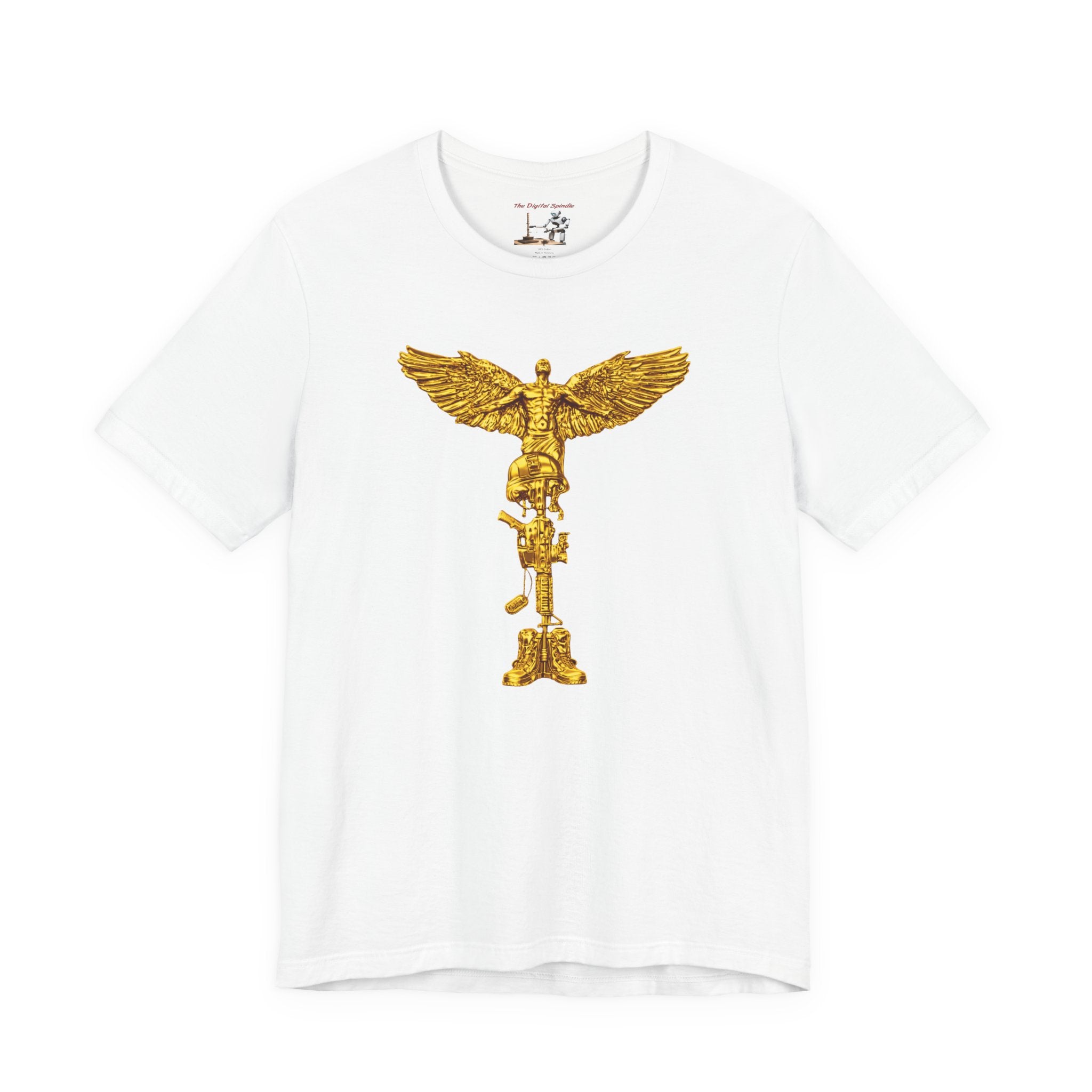 Fallen Soldier Rising Angel T-Shirt — Patriotic Military Veteran Tee