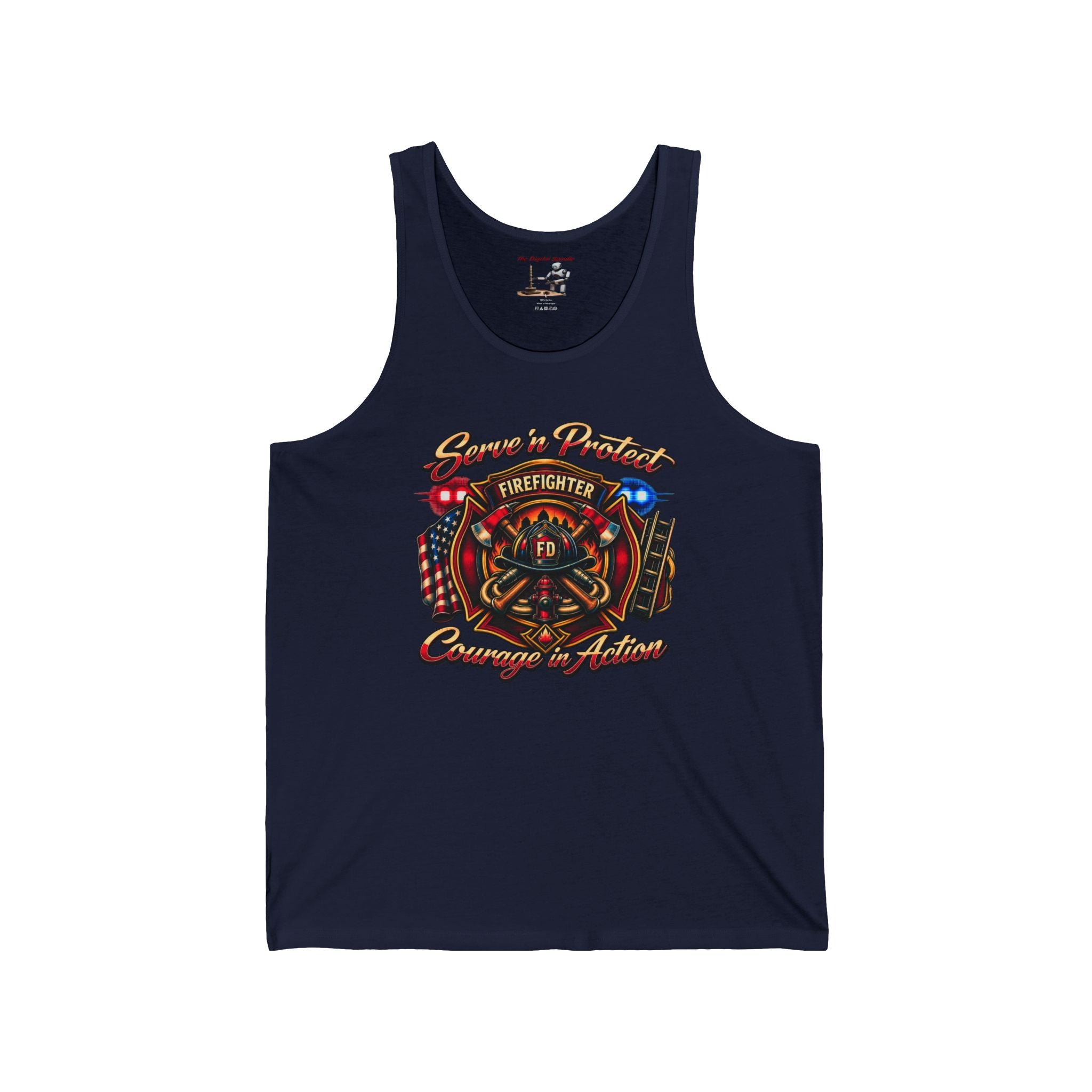 Firefighter Courage In Action Tank Top