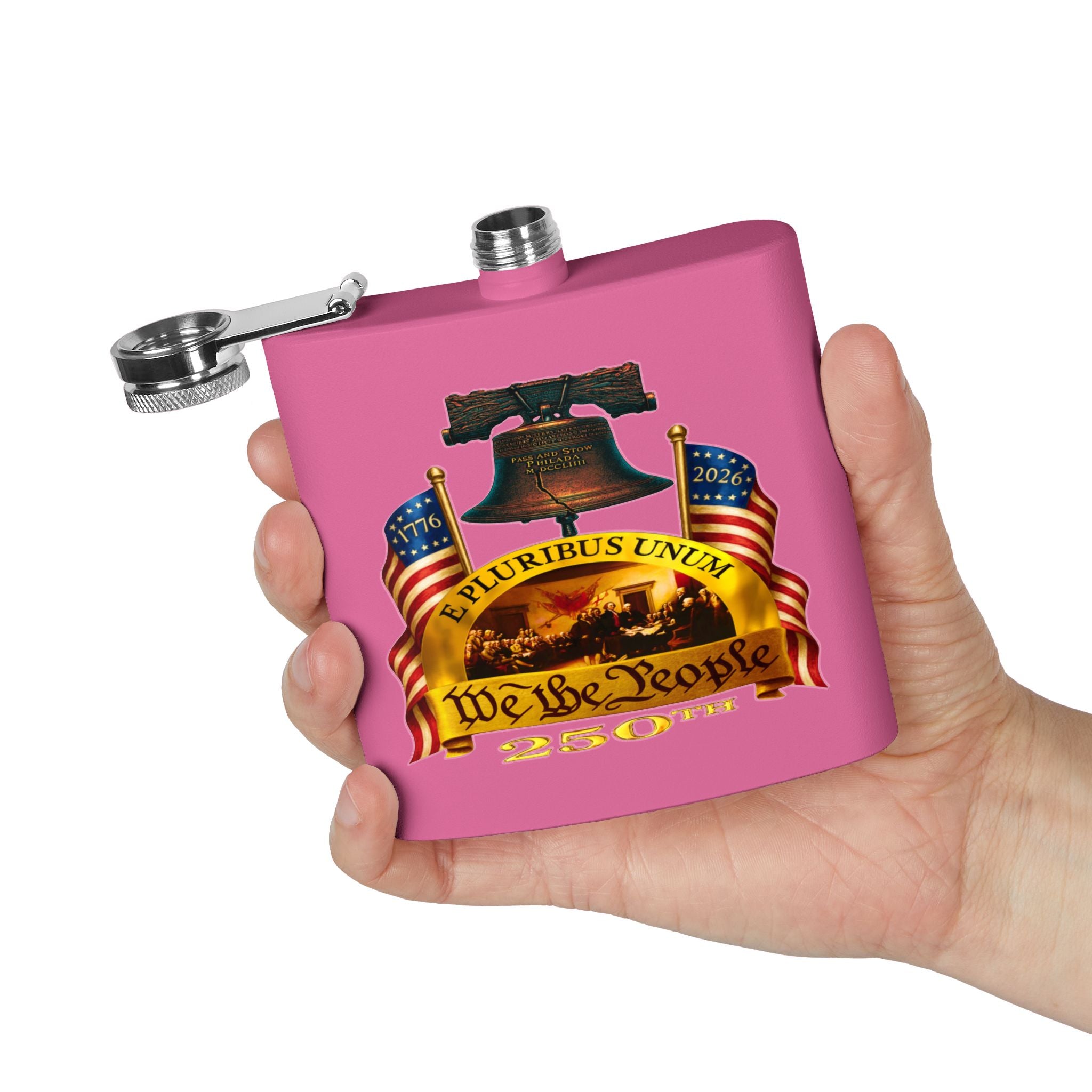 "We the People" Stainless Steel 6oz Flask