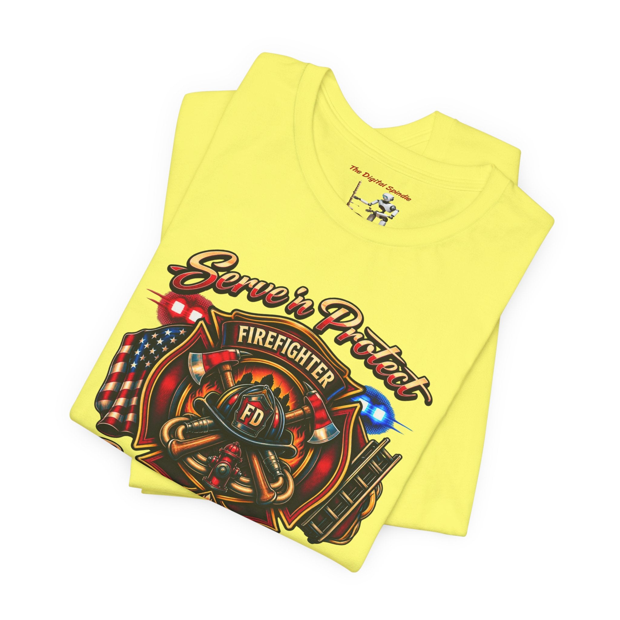 Firefighter “Service & Protect, Courage in Action” Graphic Tee