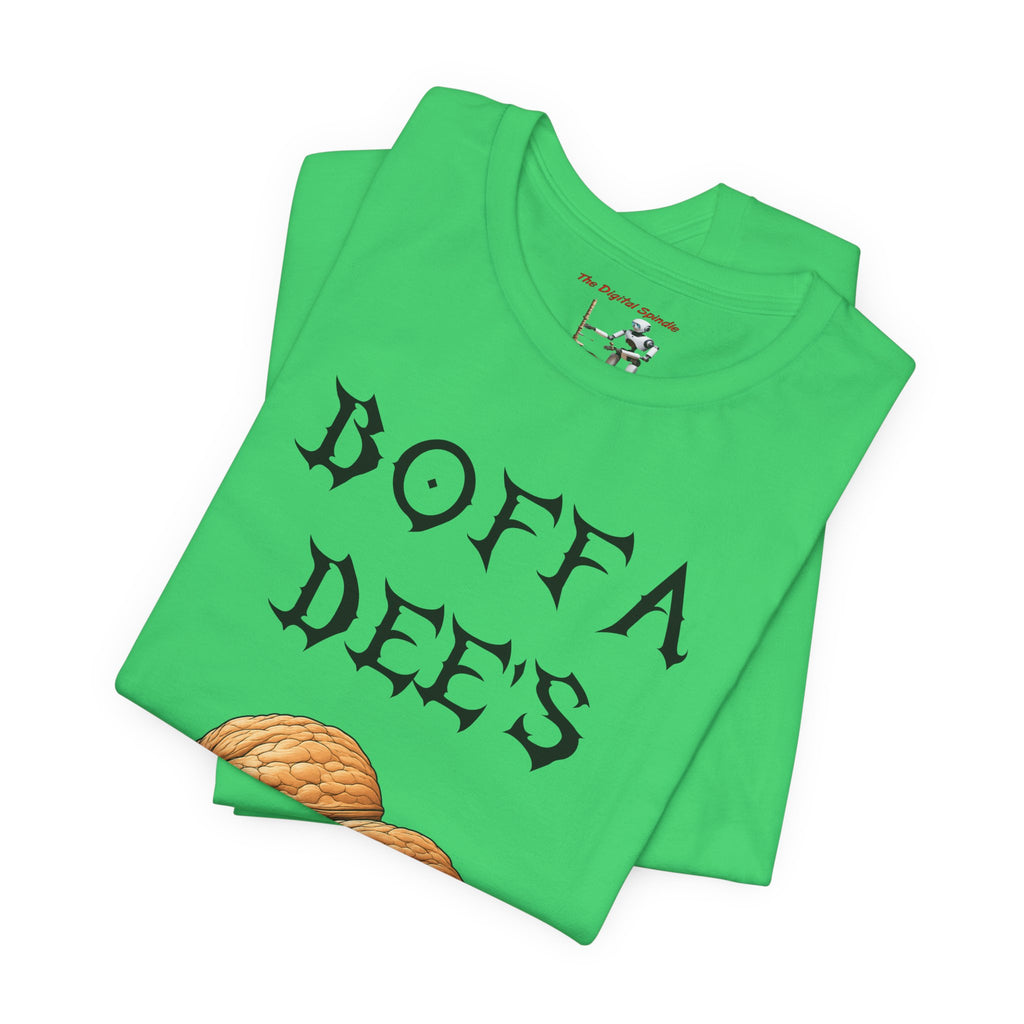 Boffa Dees Walnut Graphic Tee — Vintage Gothic Text Nut Illustration T-Shirt
