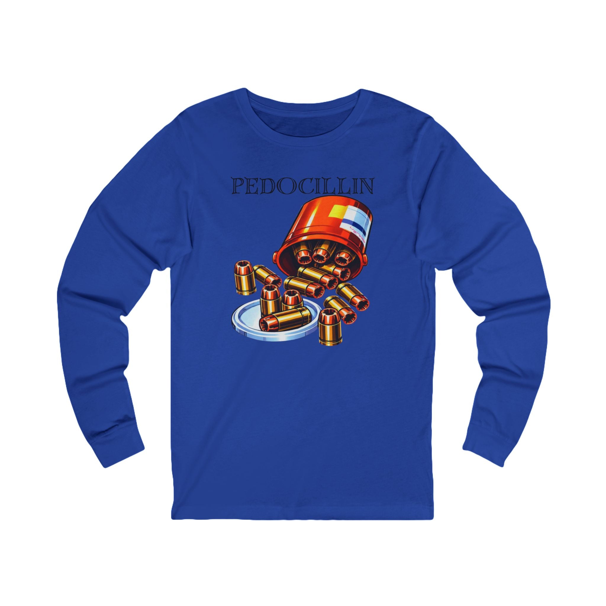 "Pedocillin" Pill Bottle Graphic Long Sleeve Tee