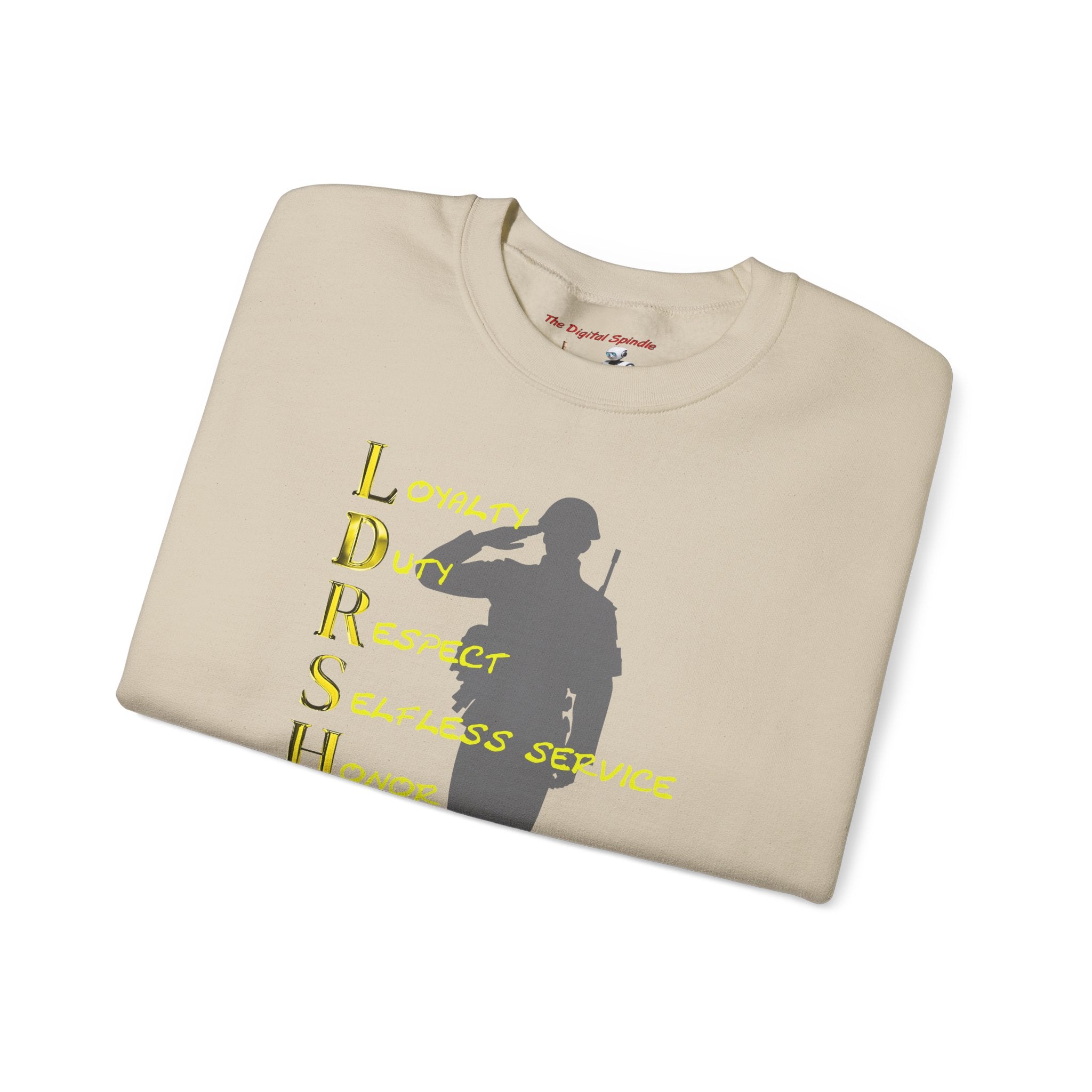 Leadership Military Salute Crewneck Sweatshirt — LDRSHIP Values Design