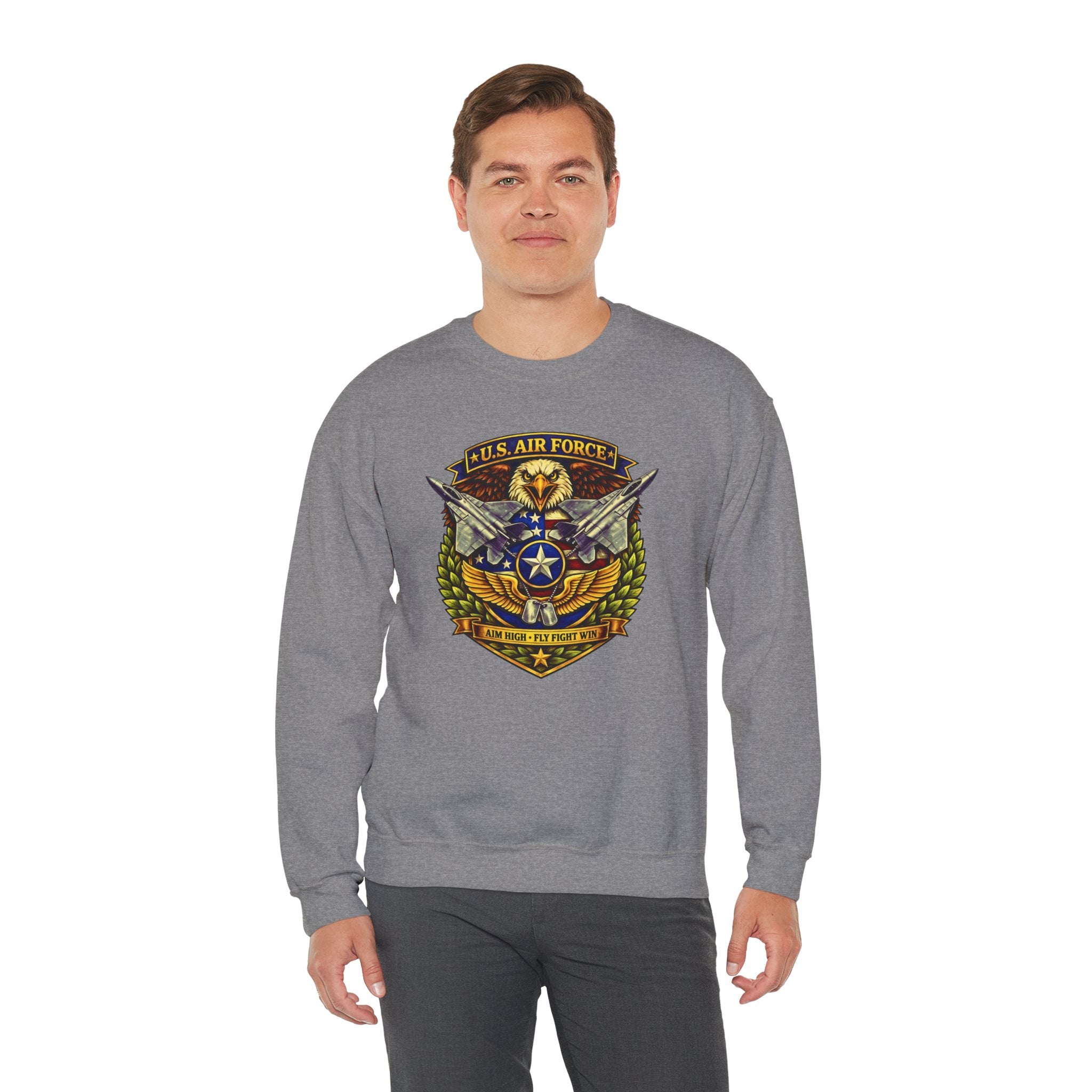 U.S. Air Force Aim High, Fly Fight Win Crewneck Sweatshirt