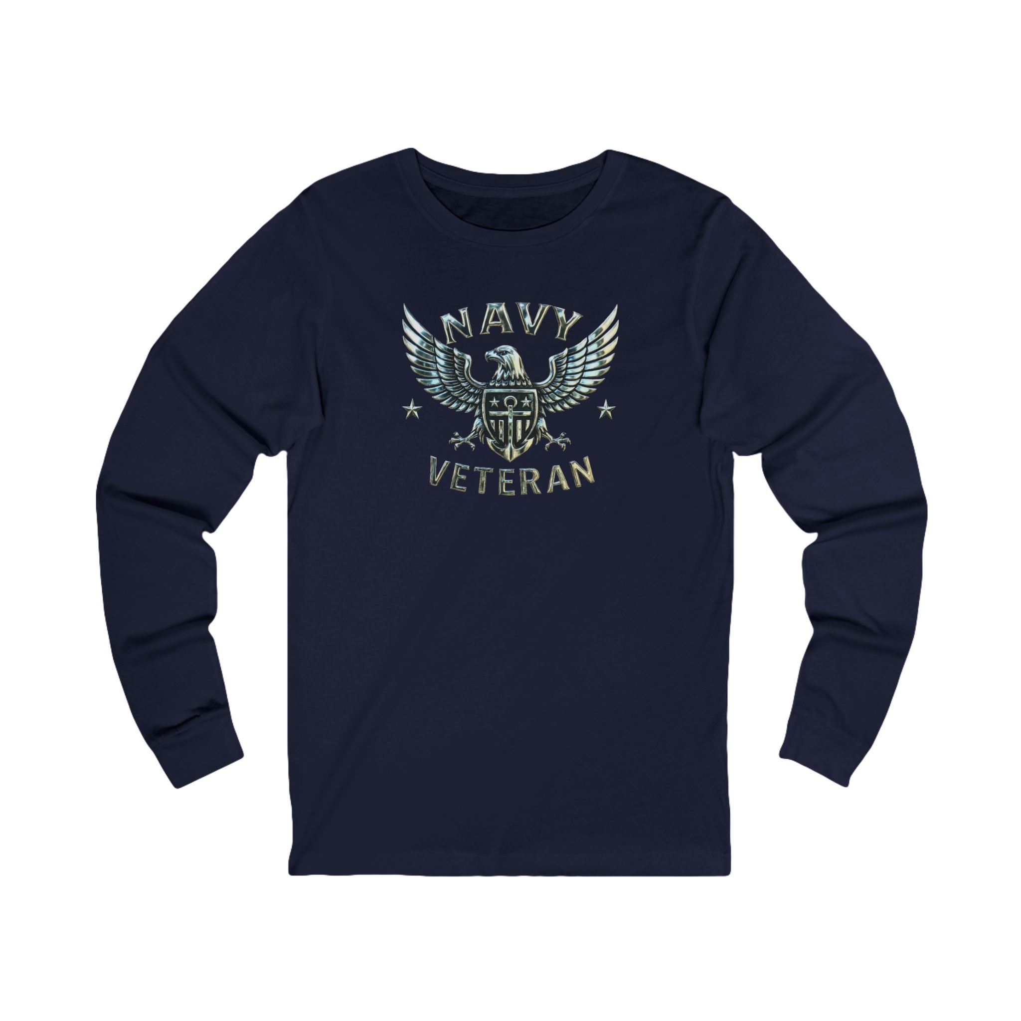 Navy Veteran Eagle Long Sleeve Tee
