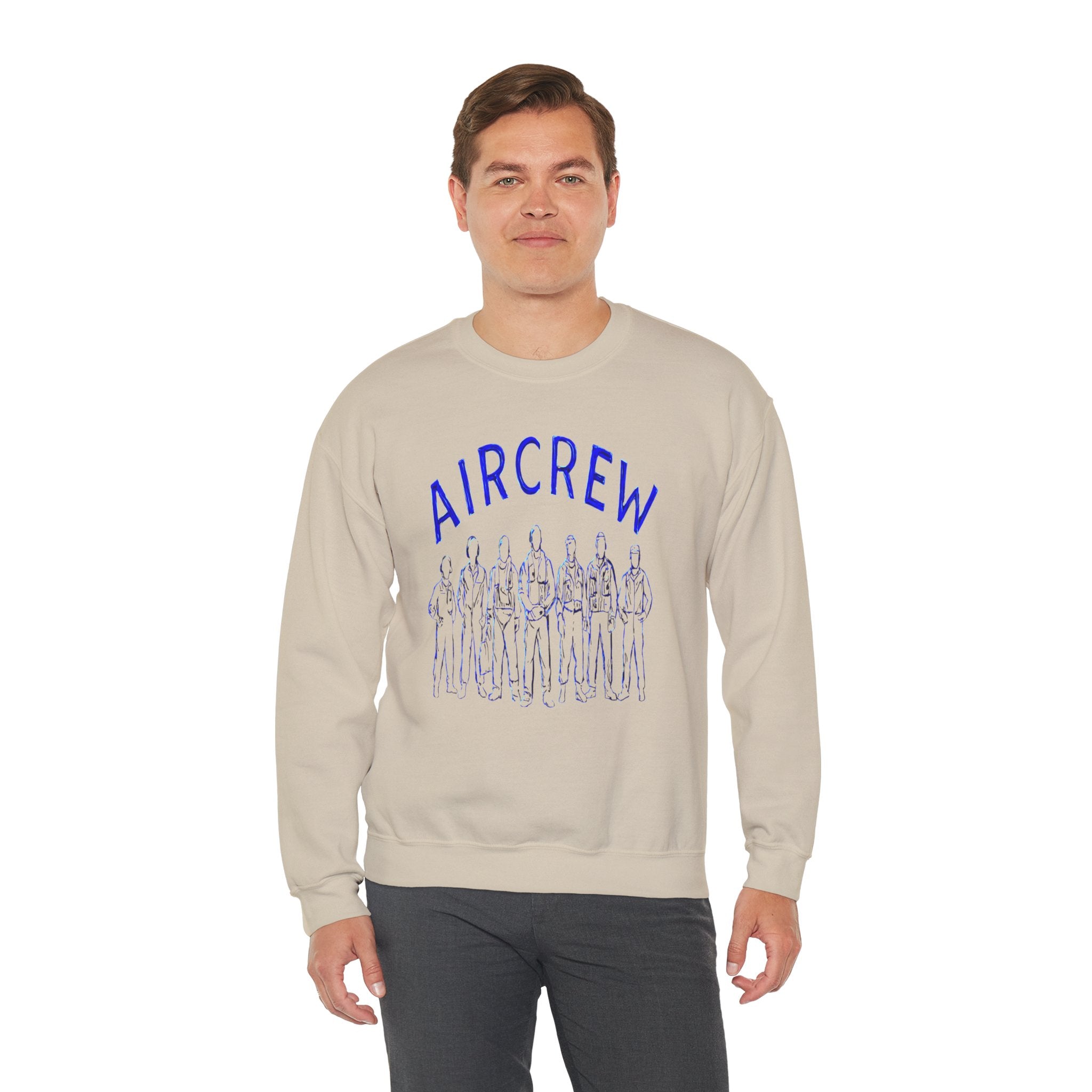 Aircrew Graphic Sweatshirt — Crewneck Pilot & Flight Crew Design