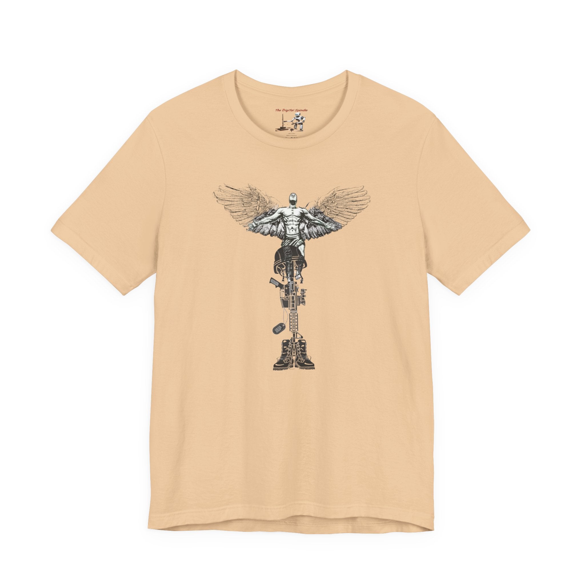 Military Tribute T-Shirt — "The Fight Never Ends" Veteran Stronger Together Tee