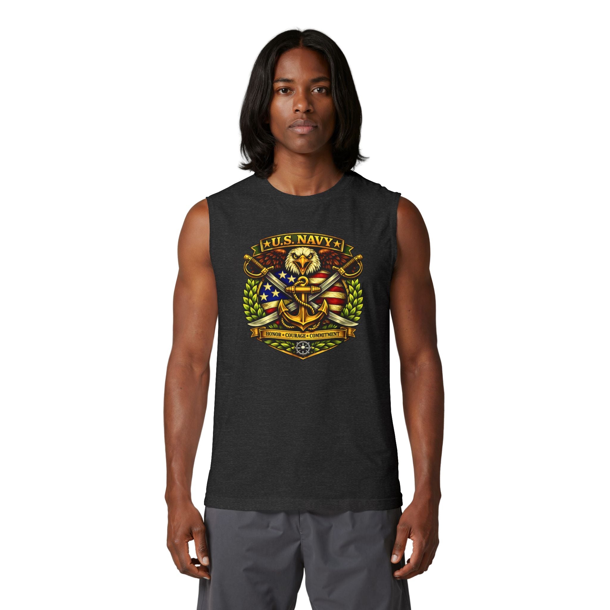 U.S. Navy Honor, Courage, Commitment Muscle Tank