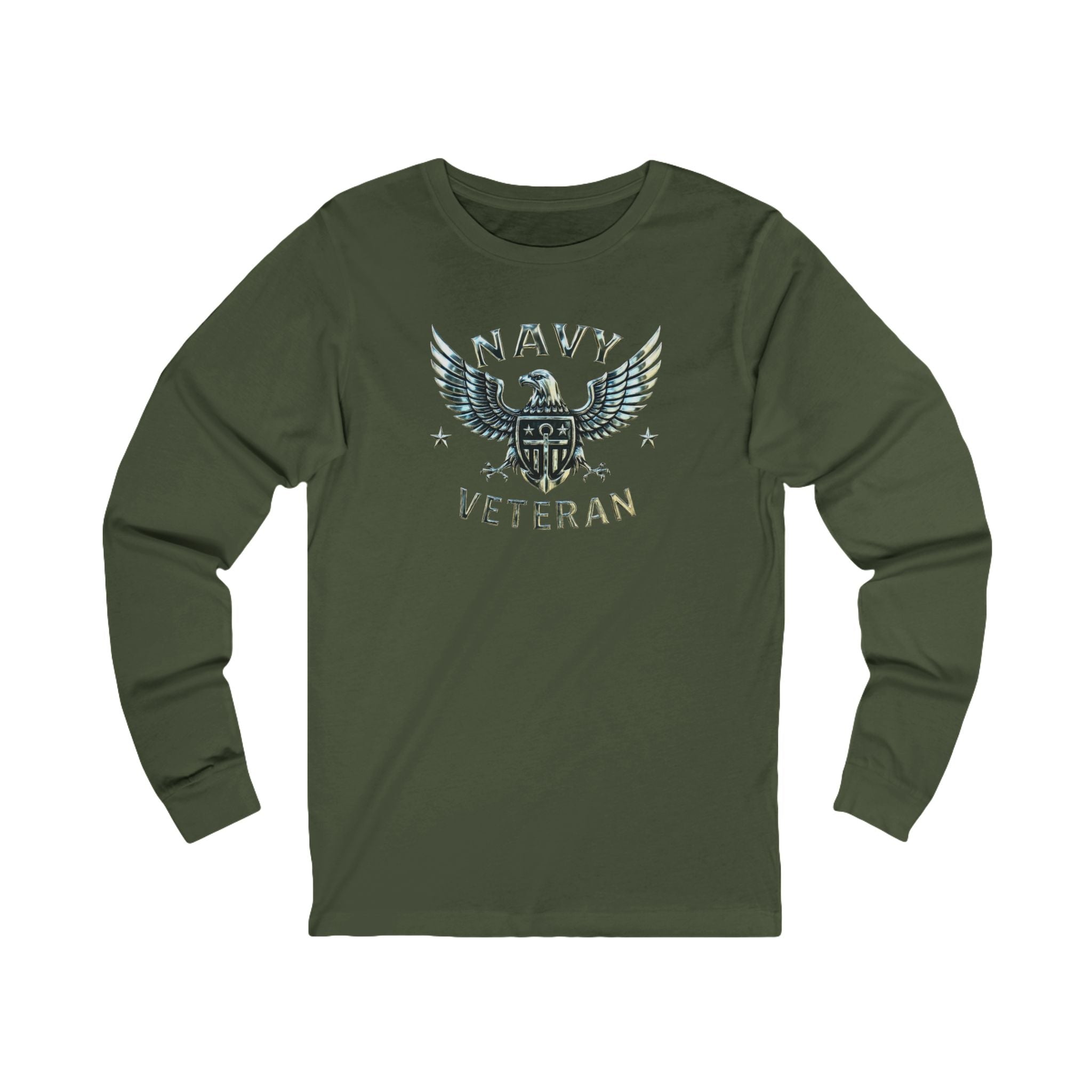 Navy Veteran Eagle Long Sleeve Tee