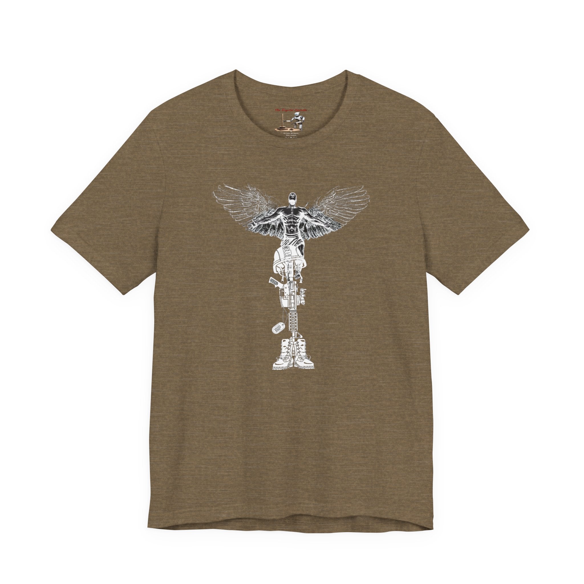 Military Tribute T-Shirt — "The Fight Never Ends, Stronger Together" Graphic Tee