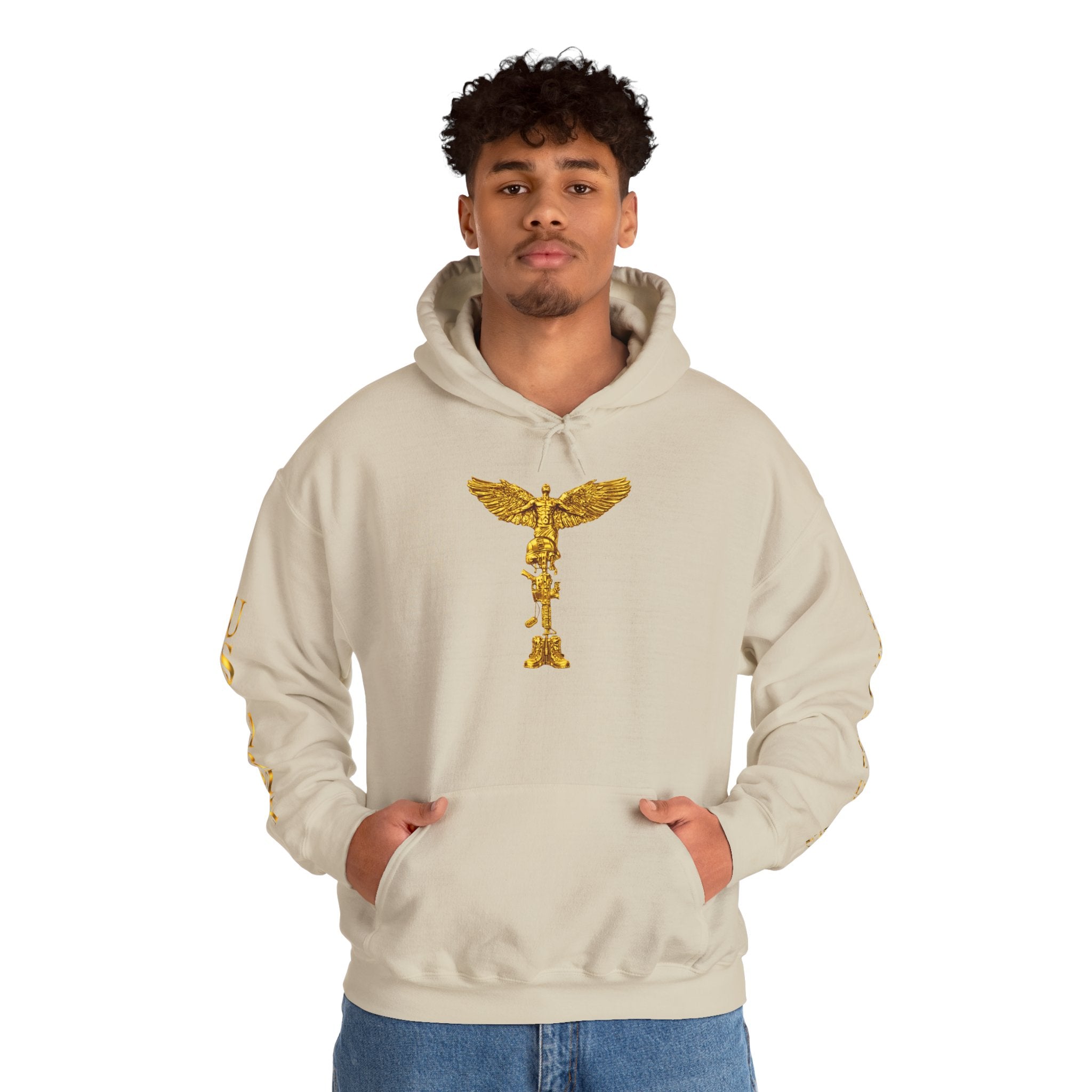 US Army Veteran Crest Hoodie — Military Emblem Sweatshirt