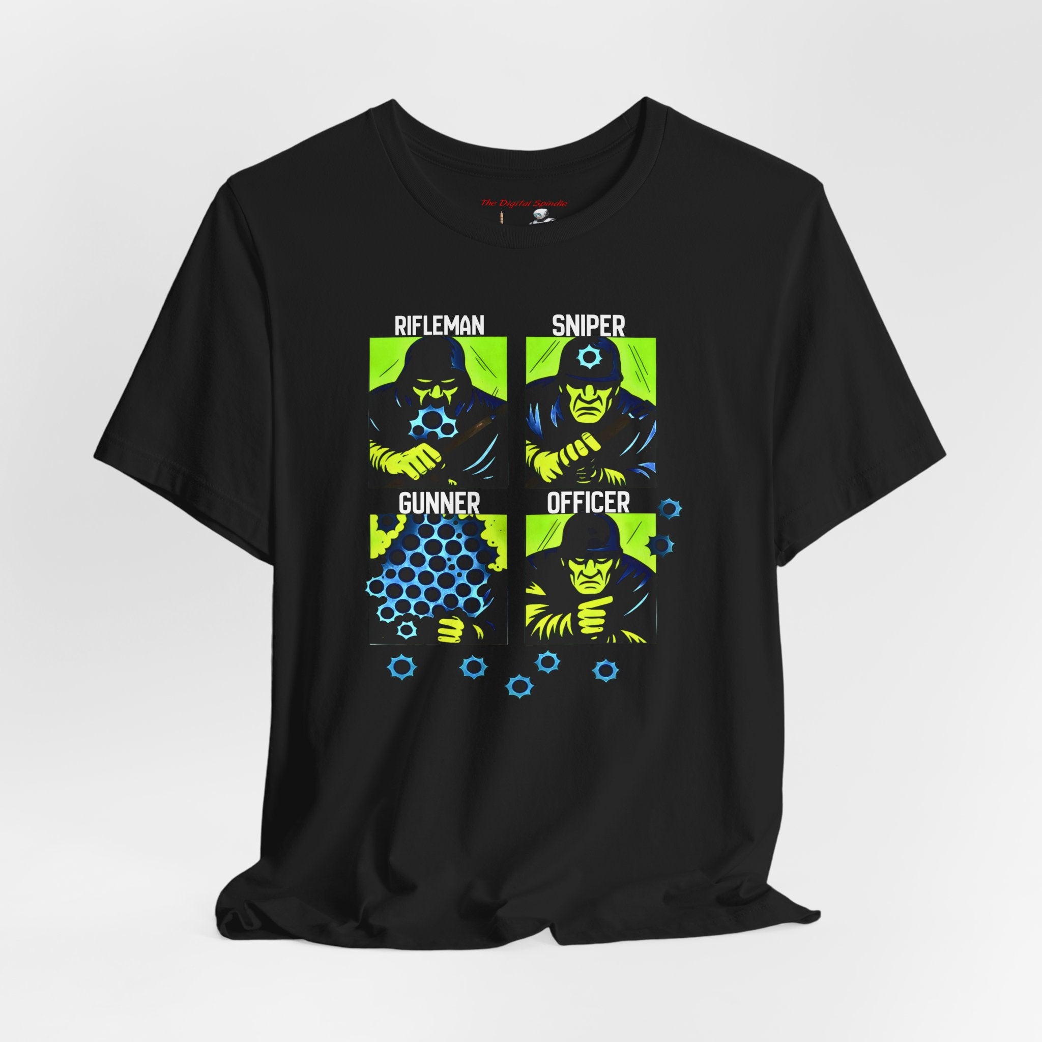Shooting Range Graphic Tee — Rifleman Sniper Gunner Officer Military Design
