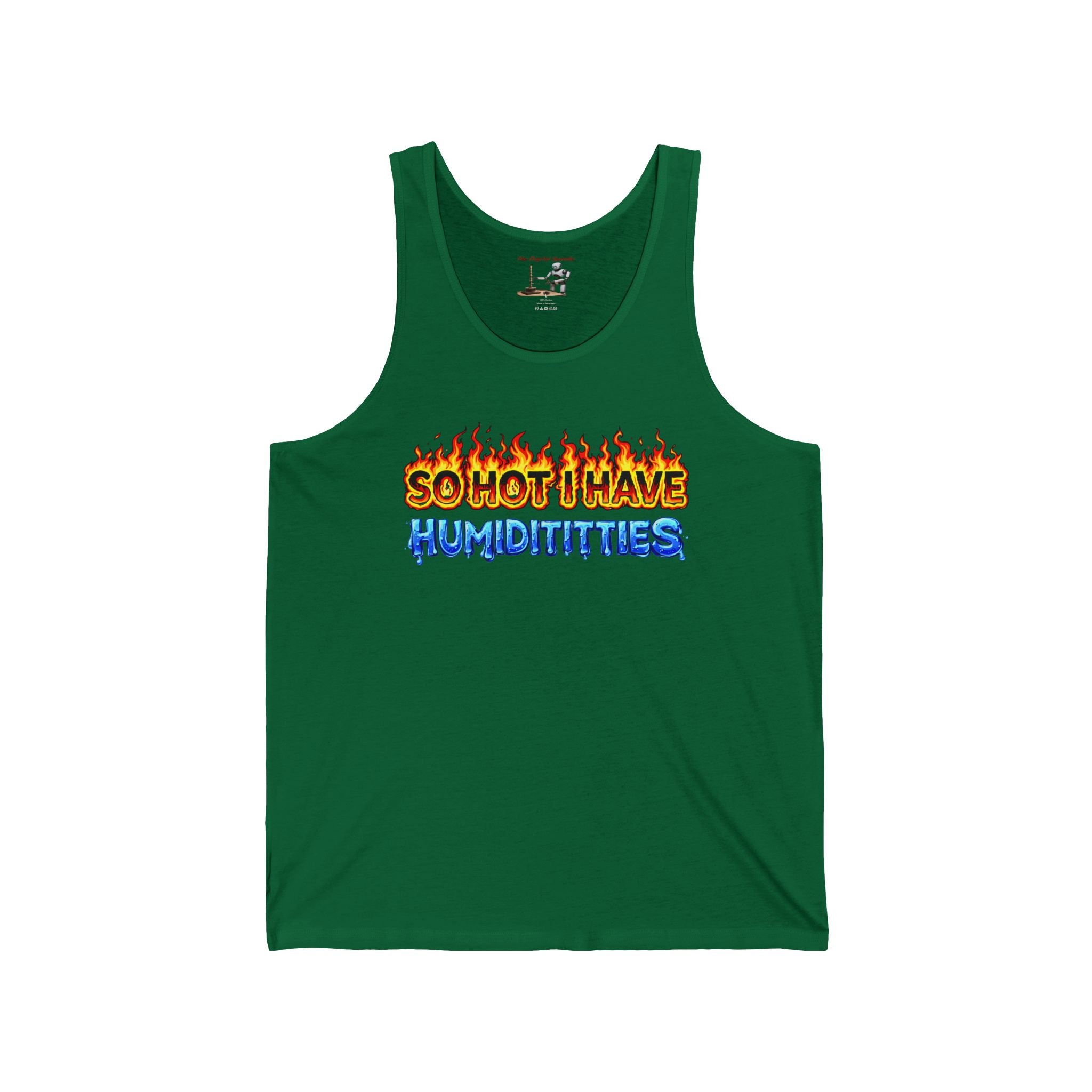Tank Top - "So Hot I Have Humiditties" Retro Flame & Ice Graphic